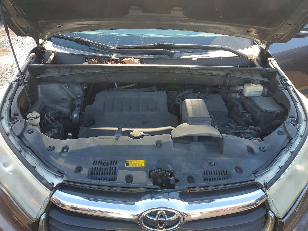 2015 Toyota Highlander Xle Серый vin: 5TDKKRFH6FS042523