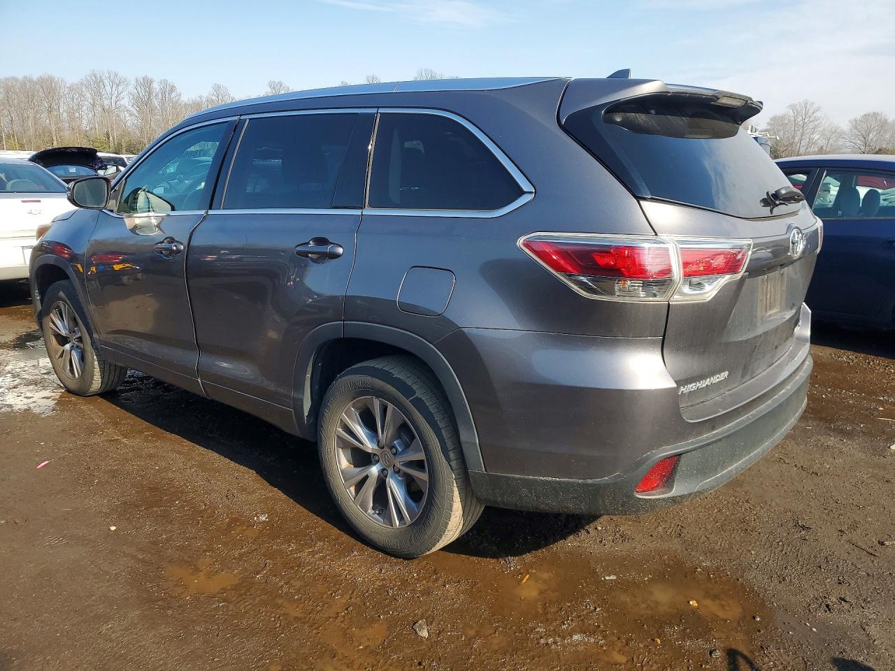 2015 Toyota Highlander Xle Серый vin: 5TDKKRFH6FS042523