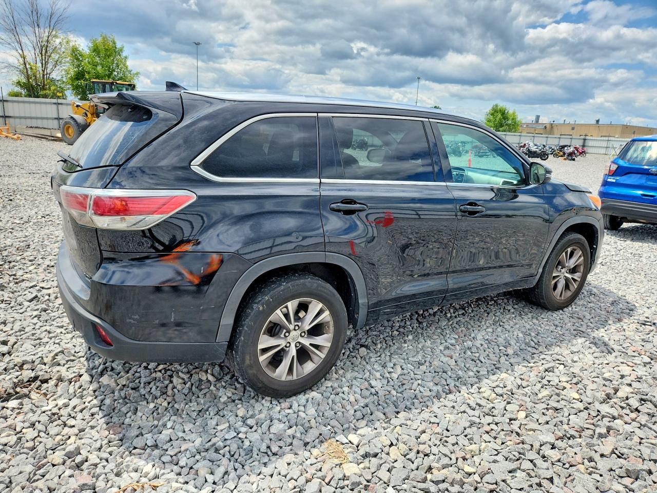 2015 Toyota Highlander Xle Black vin: 5TDKKRFH6FS090958