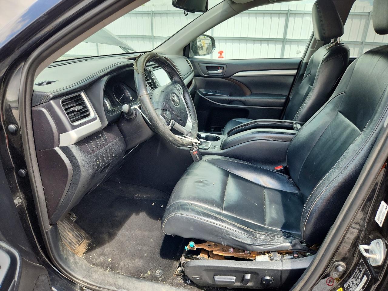 2015 Toyota Highlander Xle Black vin: 5TDKKRFH6FS090958