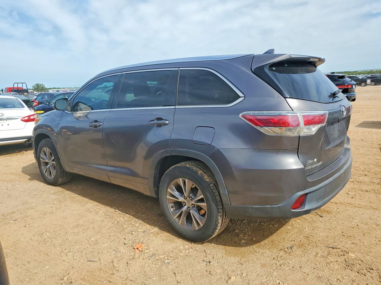 2015 Toyota Highlander Xle Gray vin: 5TDKKRFH6FS099613