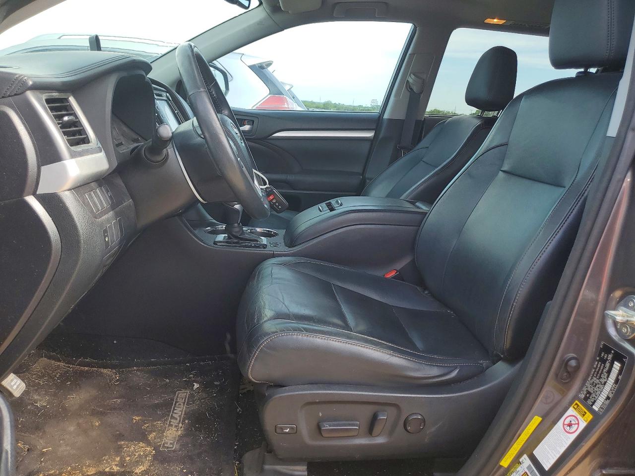 2015 Toyota Highlander Xle Gray vin: 5TDKKRFH6FS099613