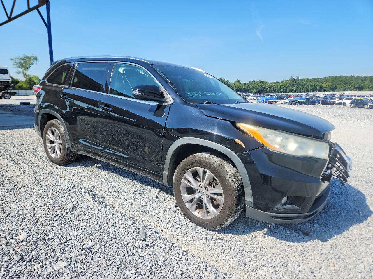 2014 Toyota Highlander Xle Black vin: 5TDKKRFH7ES009867