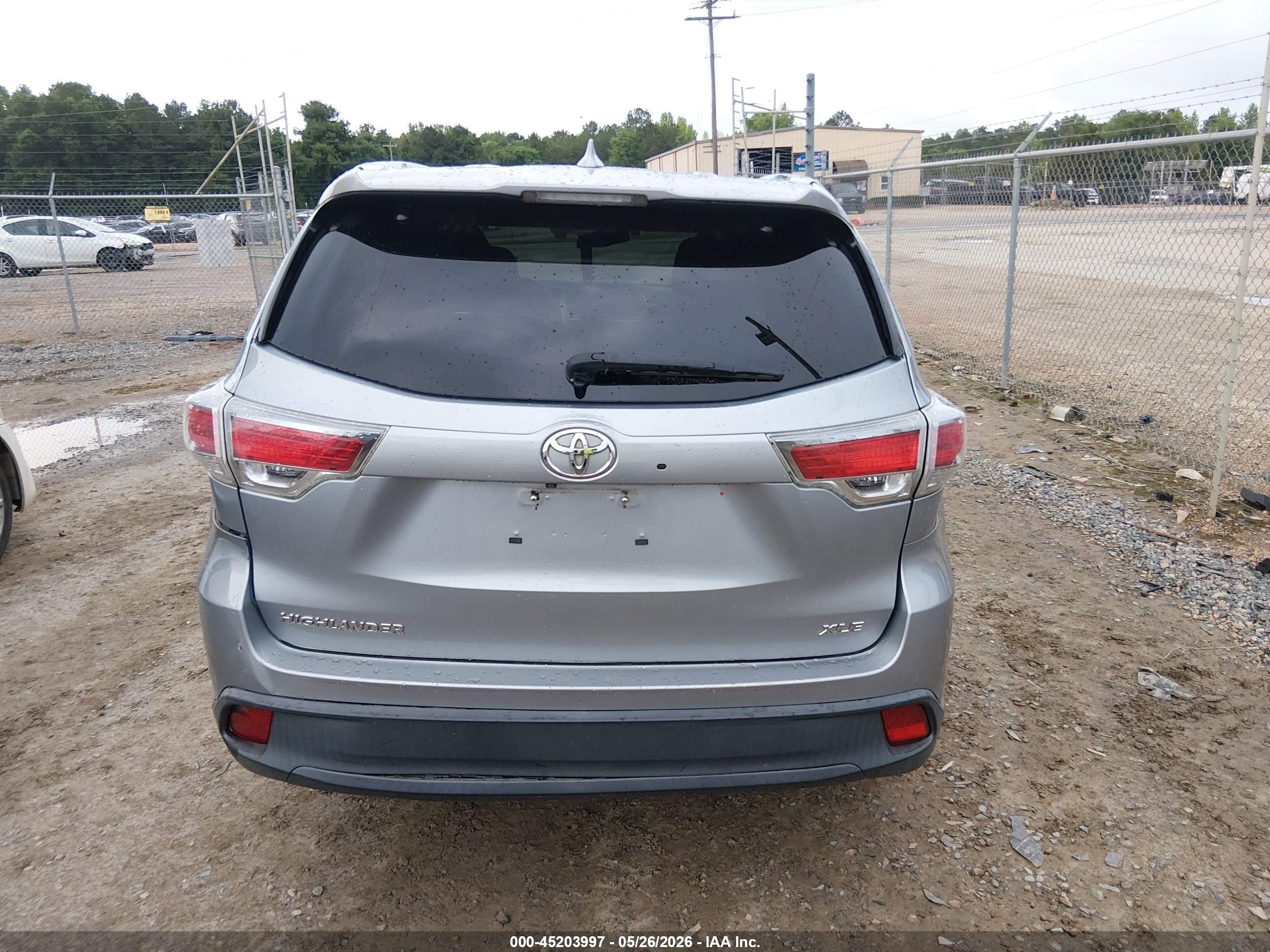 2014 Toyota Highlander Xle V6 Blue vin: 5TDKKRFH7ES025180