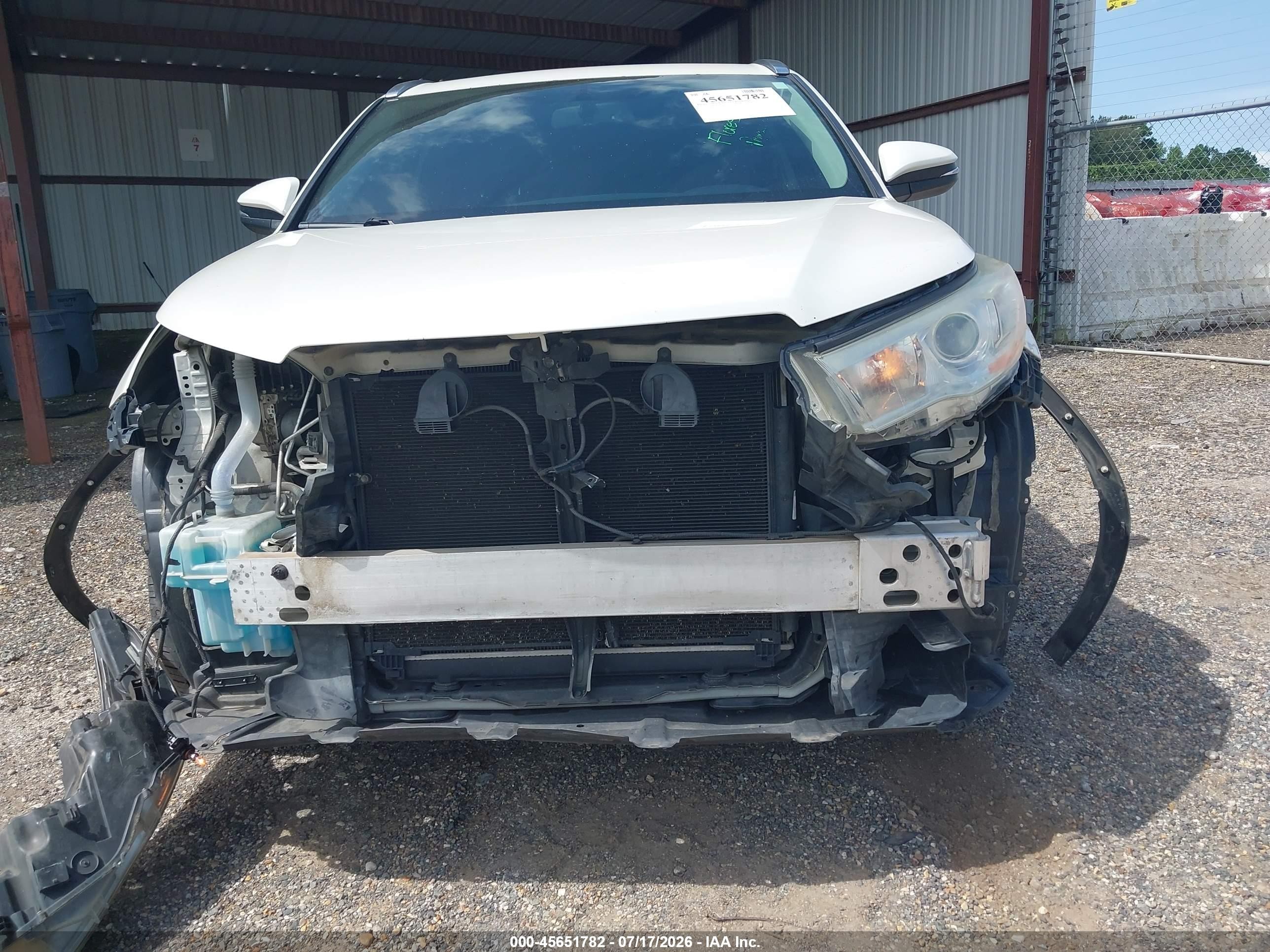 2014 Toyota Highlander Xle V6 White vin: 5TDKKRFH7ES028886