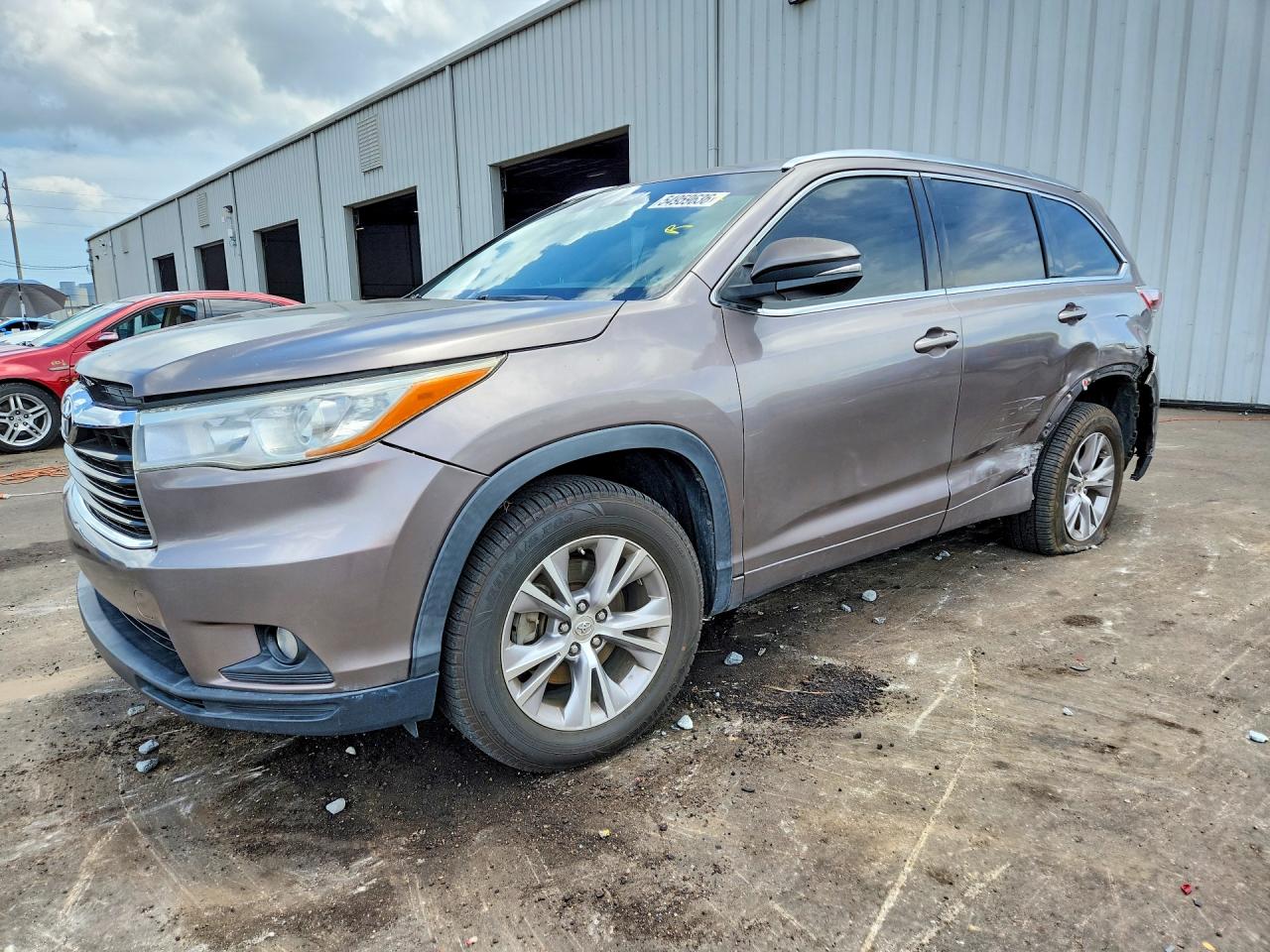 2015 Toyota Highlander Xle Tan vin: 5TDKKRFH7FS046872