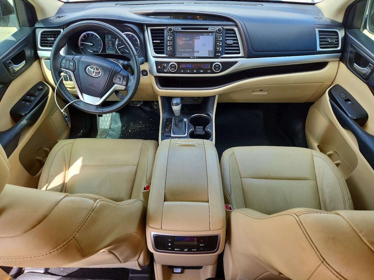 2015 Toyota Highlander Xle White vin: 5TDKKRFH7FS054230