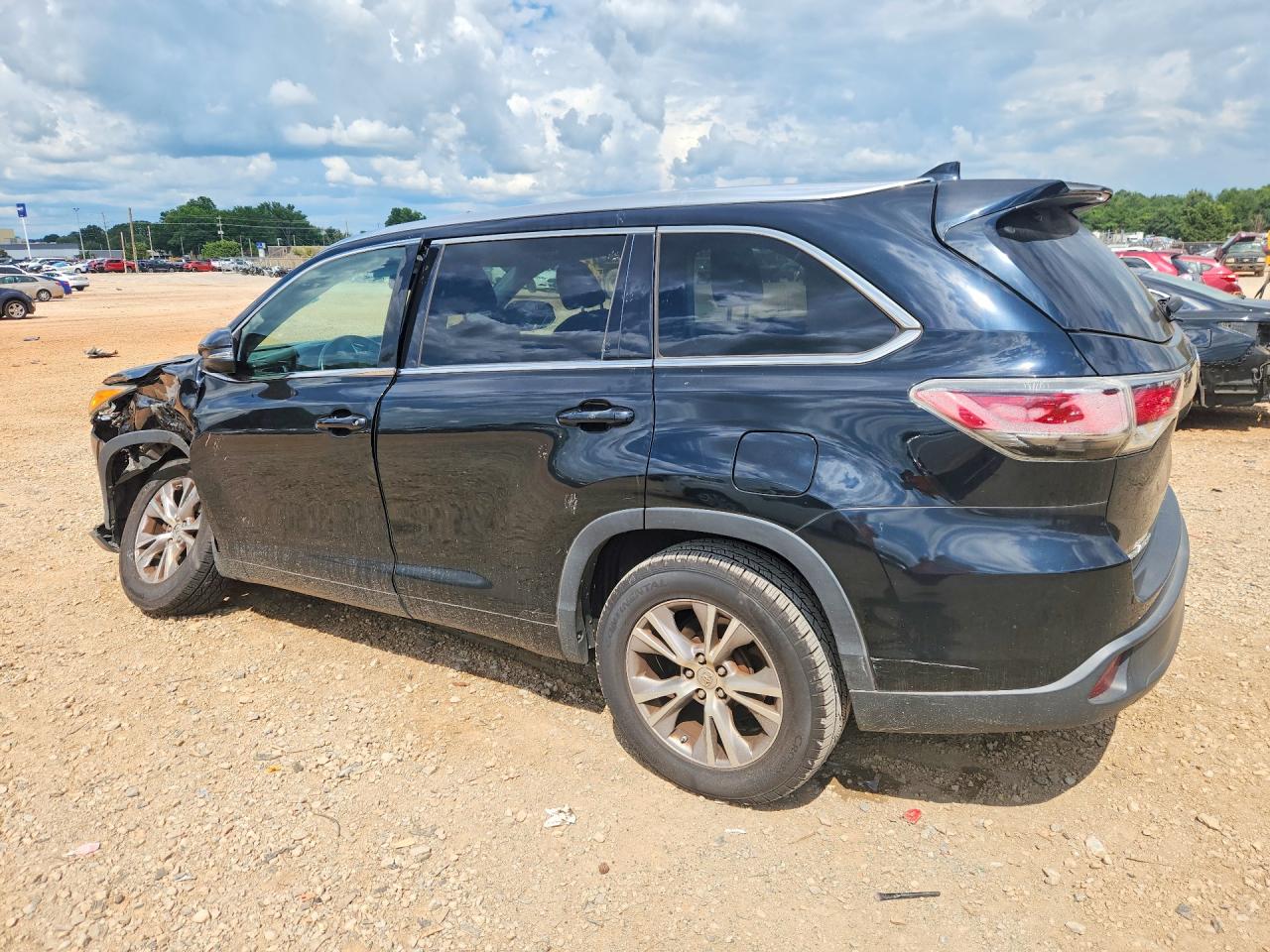 2015 Toyota Highlander Xle Black vin: 5TDKKRFH7FS061498