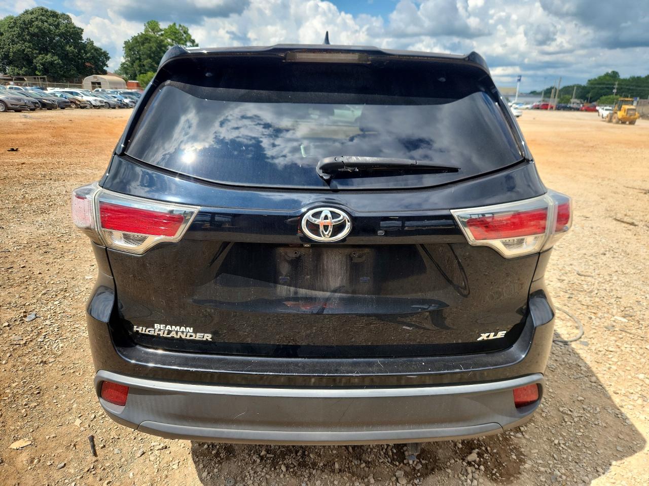2015 Toyota Highlander Xle Black vin: 5TDKKRFH7FS061498