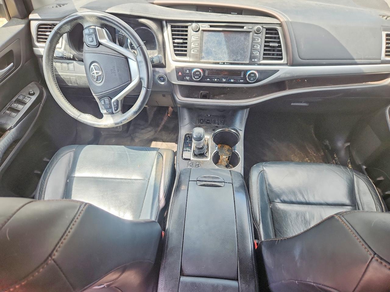 2015 Toyota Highlander Xle Black vin: 5TDKKRFH7FS061498