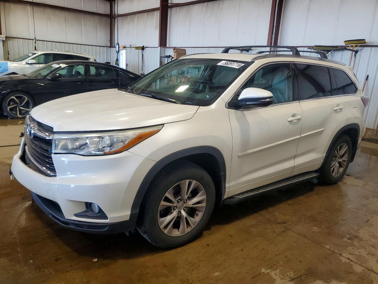 2015 Toyota Highlander Xle White vin: 5TDKKRFH7FS097689