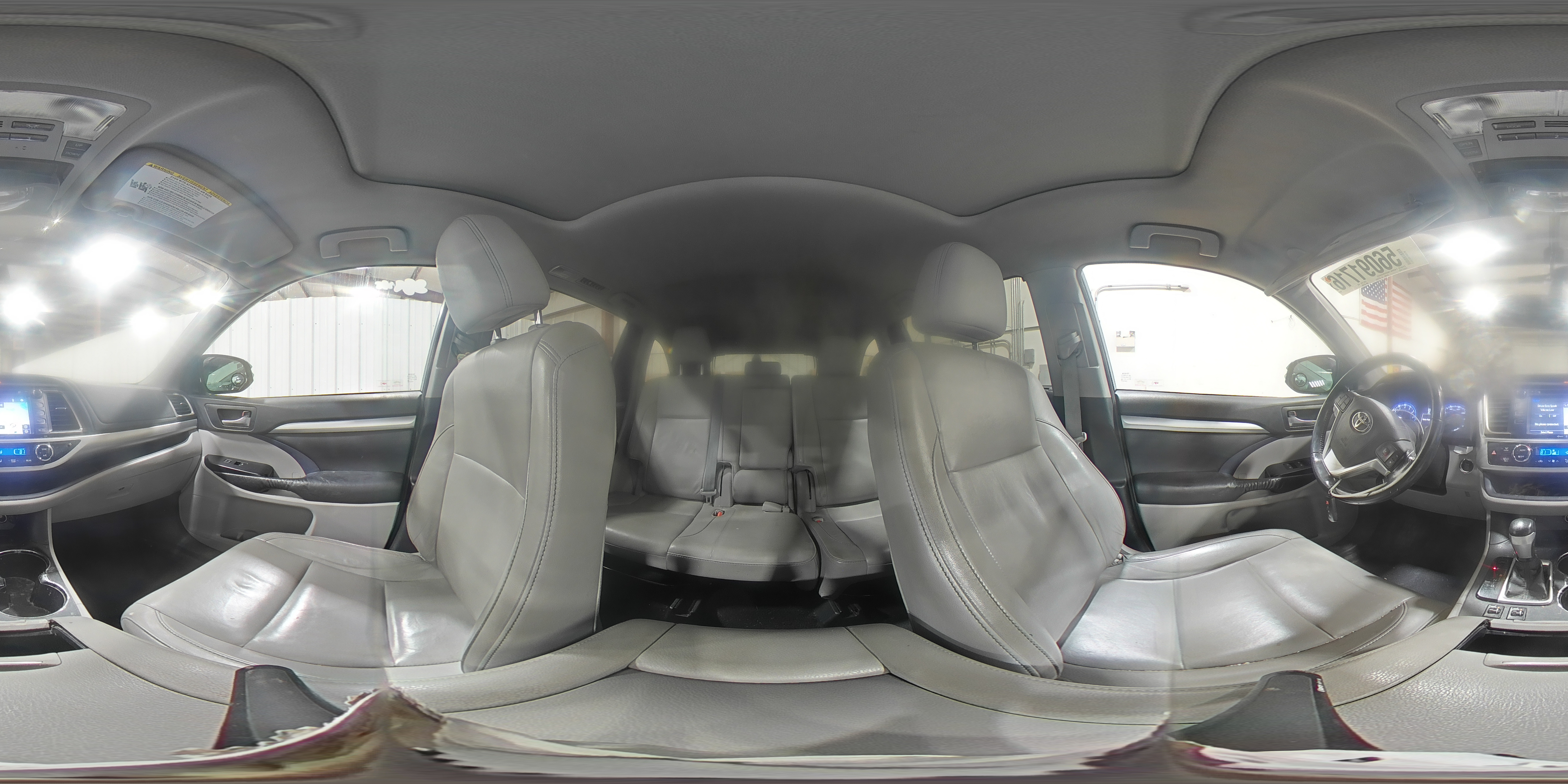 2015 Toyota Highlander Xle White vin: 5TDKKRFH7FS097689