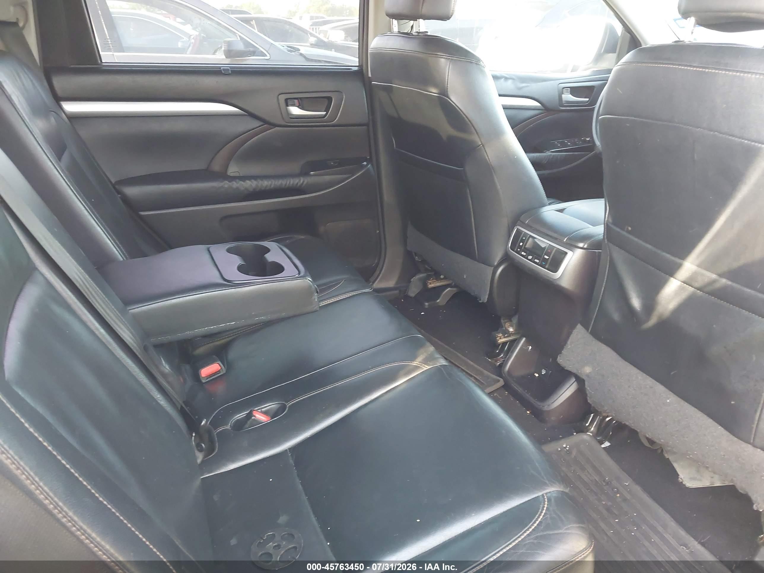 2014 Toyota Highlander Xle V6 Белый vin: 5TDKKRFH8ES004502