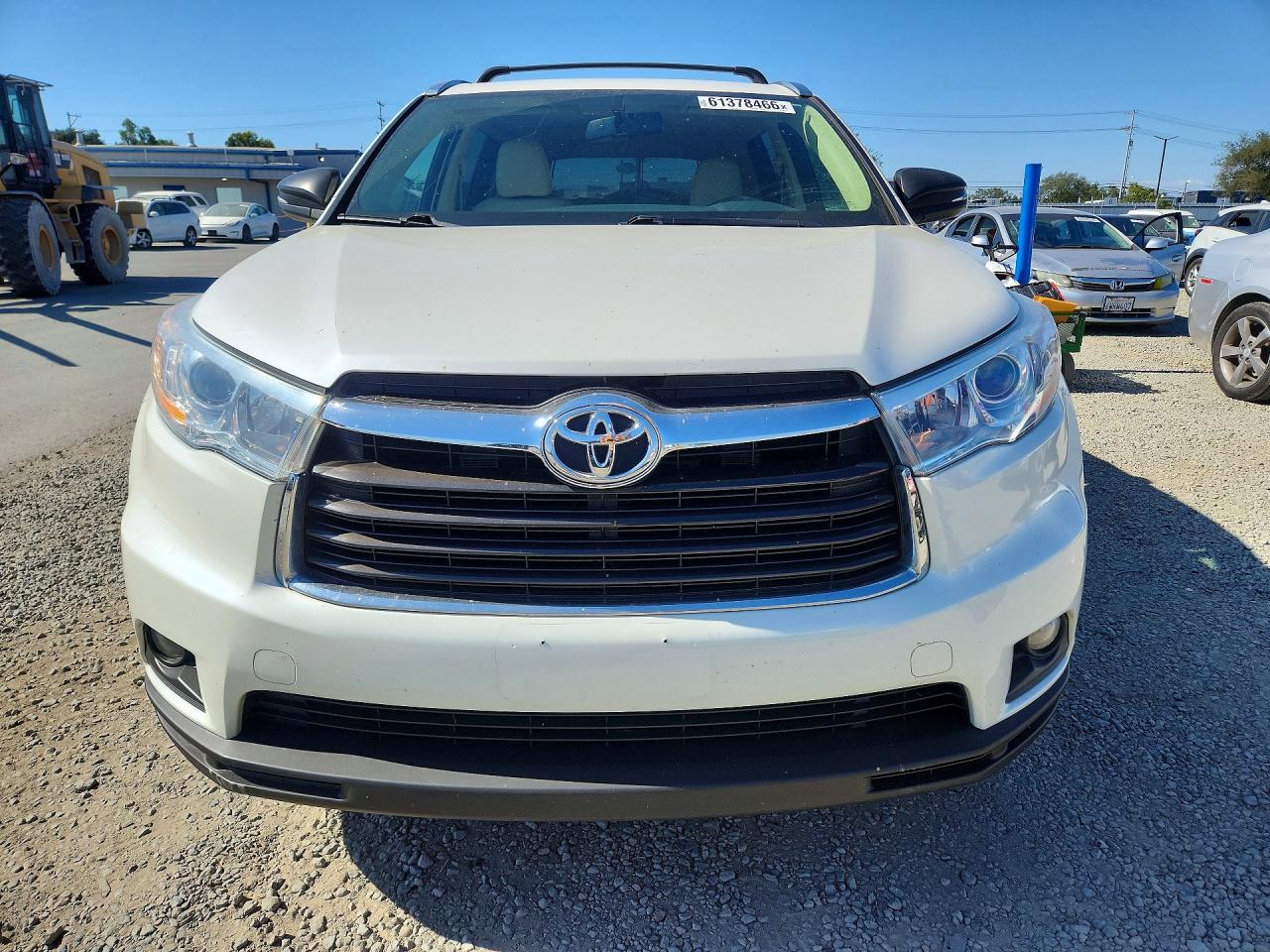 2014 Toyota Highlander Xle White vin: 5TDKKRFH8ES029092