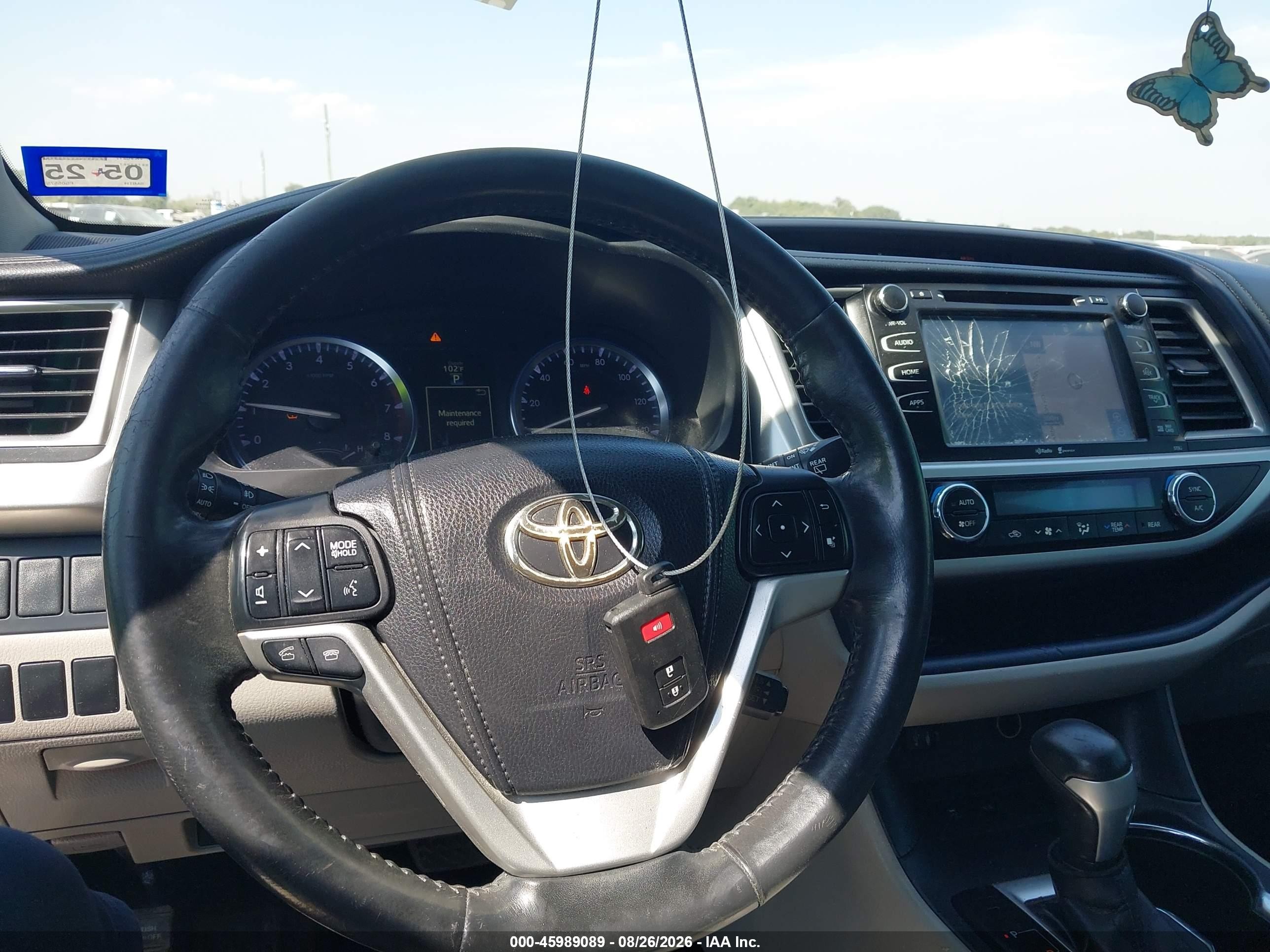 2015 Toyota Highlander Xle V6 Light Blue vin: 5TDKKRFH8FS055757