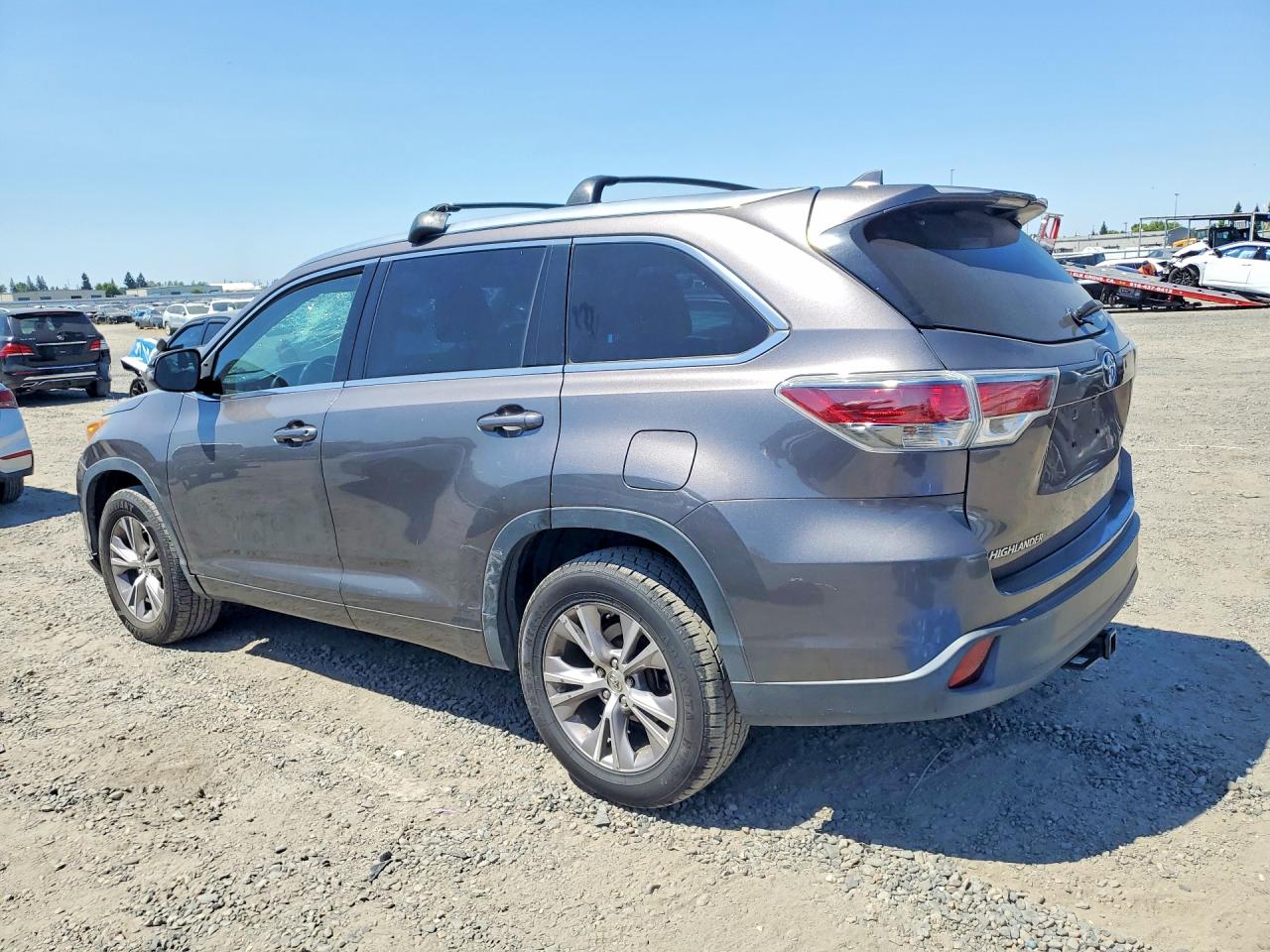 2015 Toyota Highlander Xle Gray vin: 5TDKKRFH8FS071778
