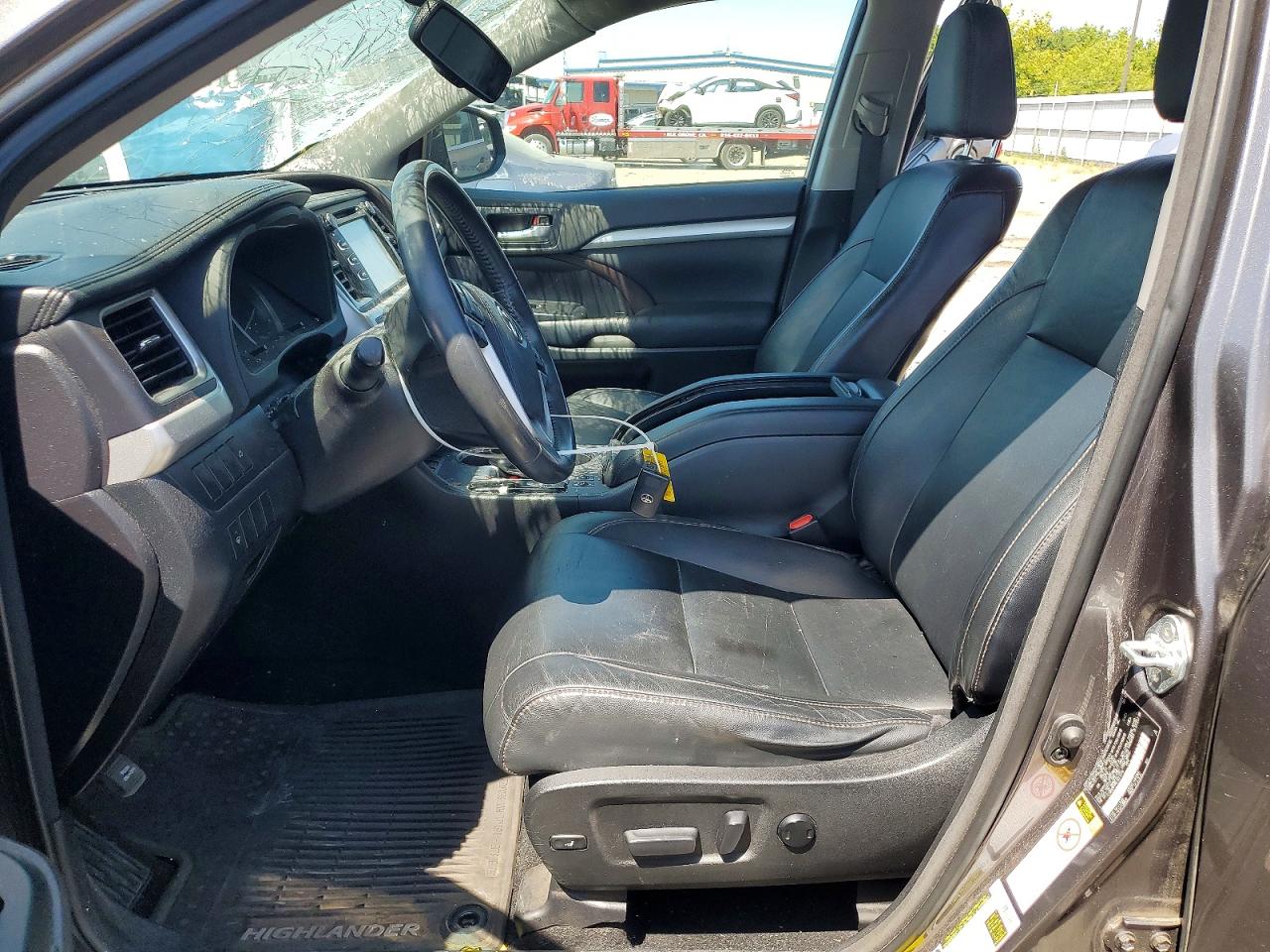2015 Toyota Highlander Xle Gray vin: 5TDKKRFH8FS071778