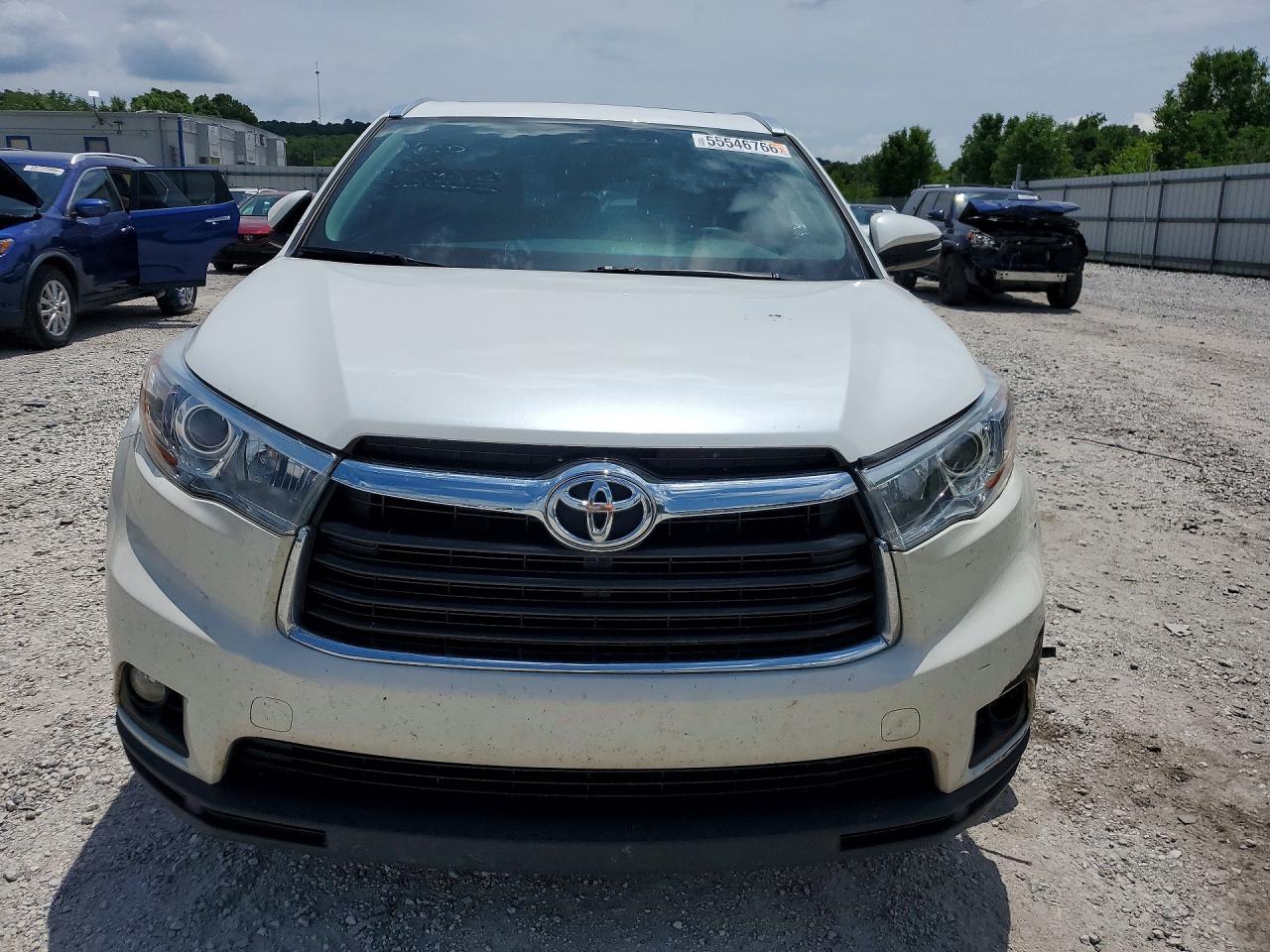 2016 Toyota Highlander Xle White vin: 5TDKKRFH8GS180064