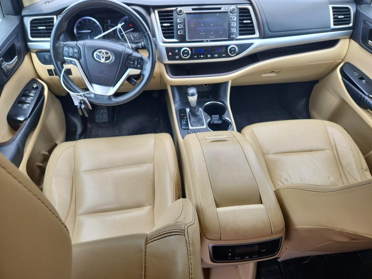 2014 Toyota Highlander Xle White vin: 5TDKKRFH9ES037699