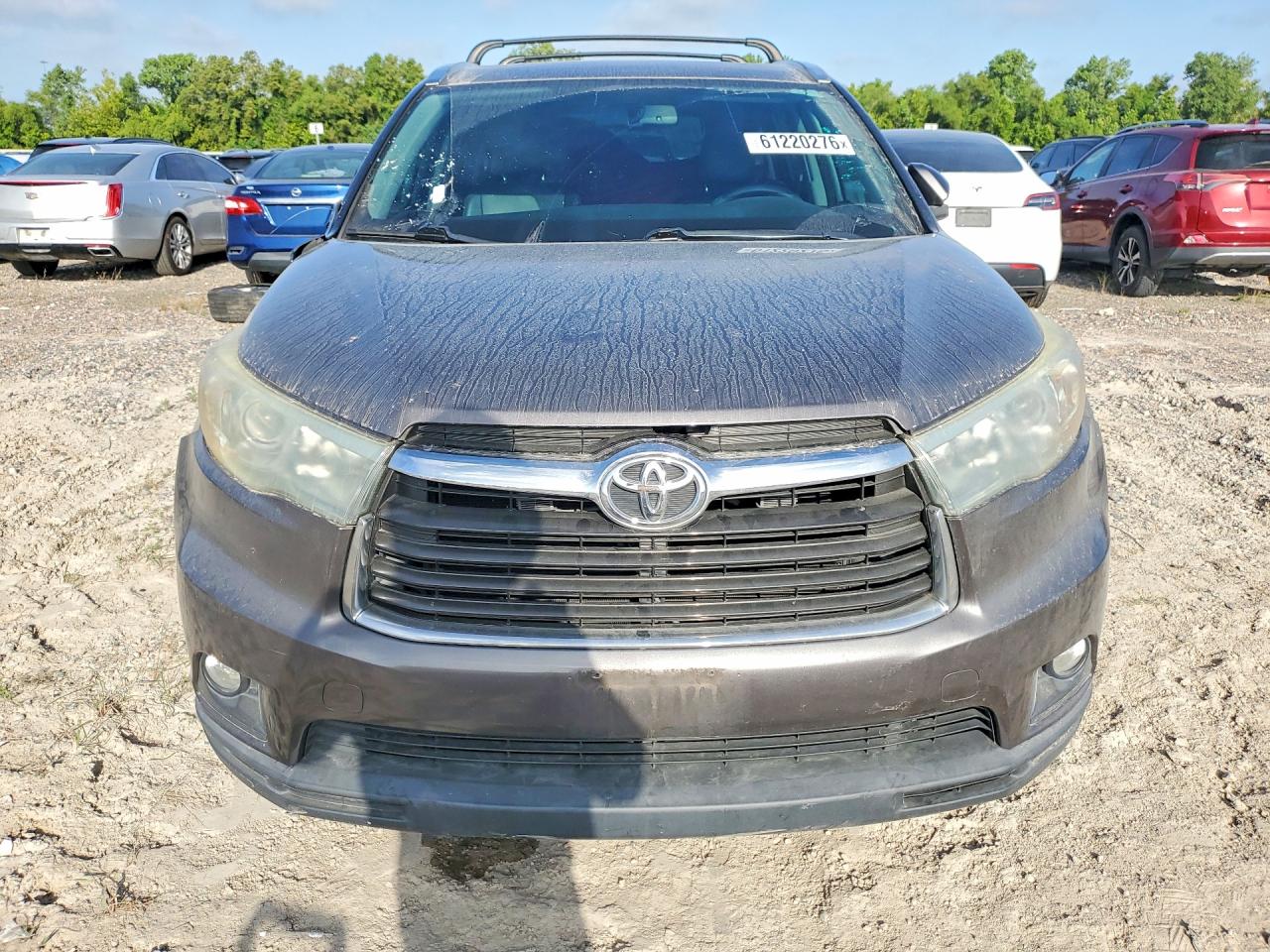 2015 Toyota Highlander Xle Gray vin: 5TDKKRFH9FS074625