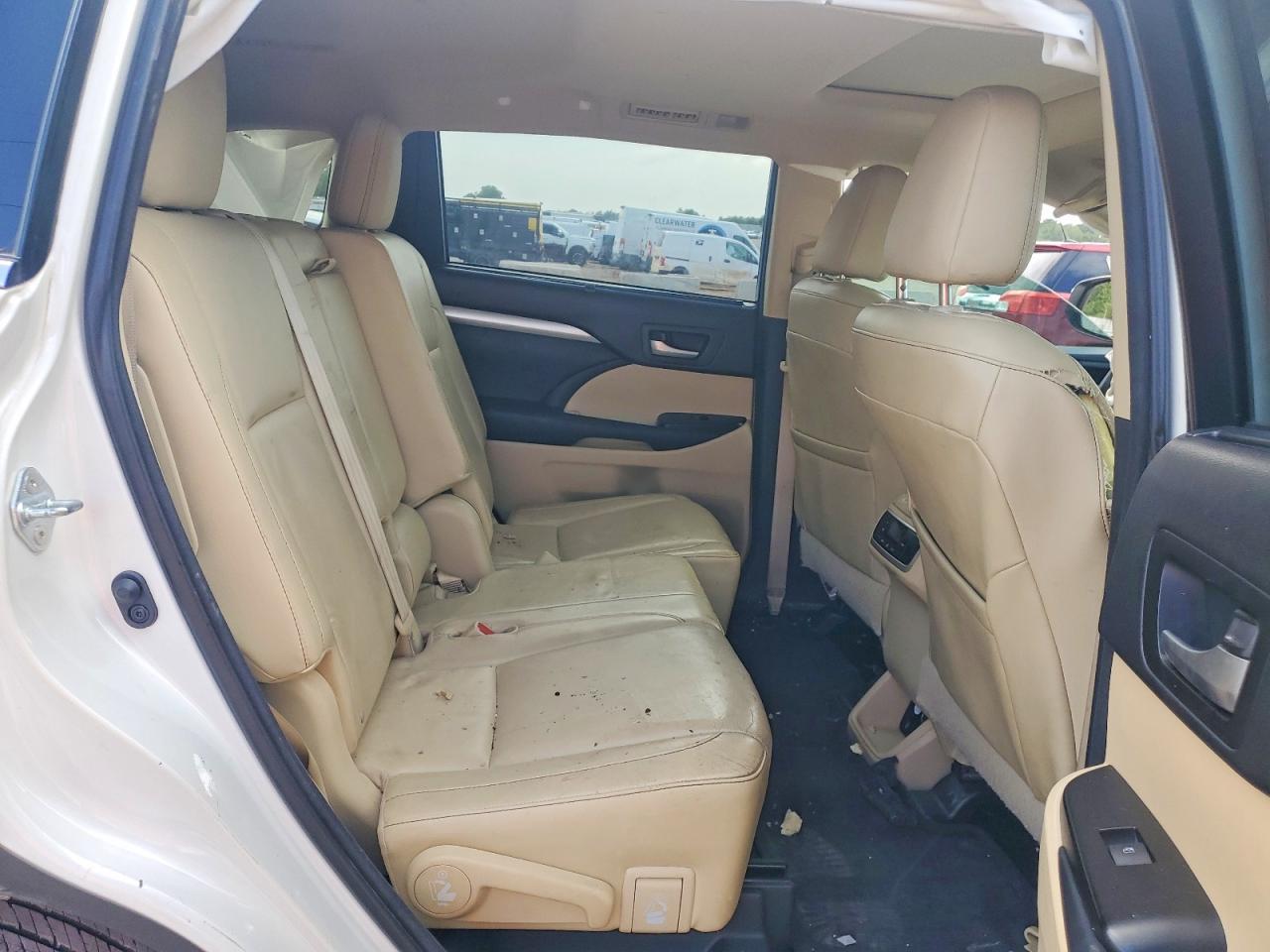 2015 Toyota Highlander Xle White vin: 5TDKKRFH9FS080585