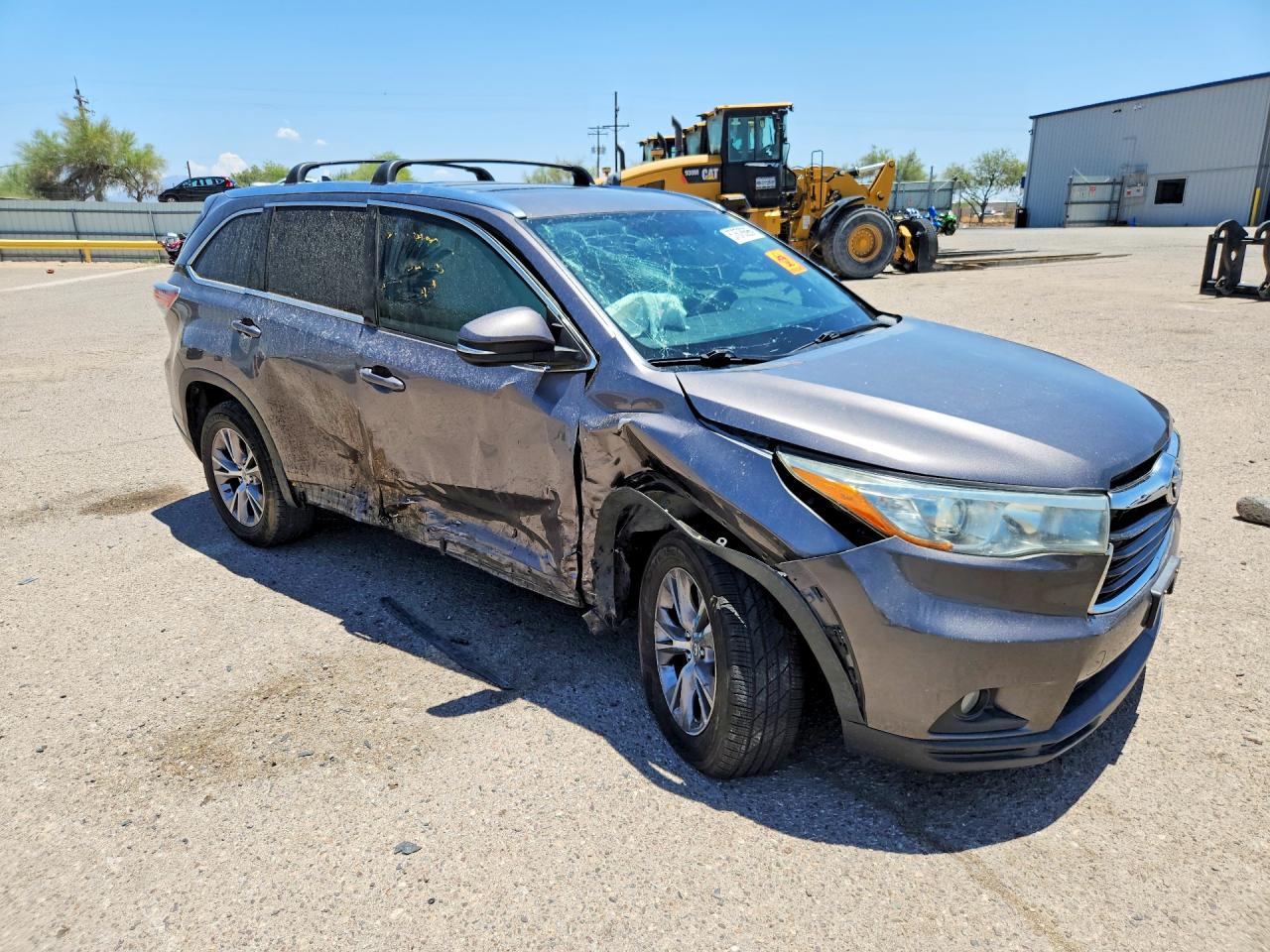 2015 Toyota Highlander Xle Charcoal vin: 5TDKKRFH9FS093241