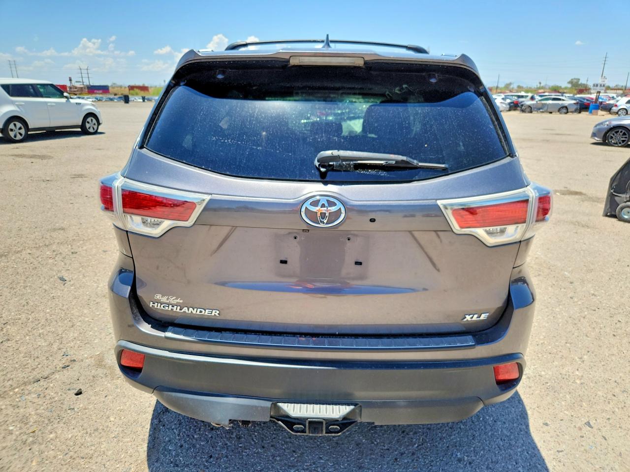 2015 Toyota Highlander Xle Charcoal vin: 5TDKKRFH9FS093241
