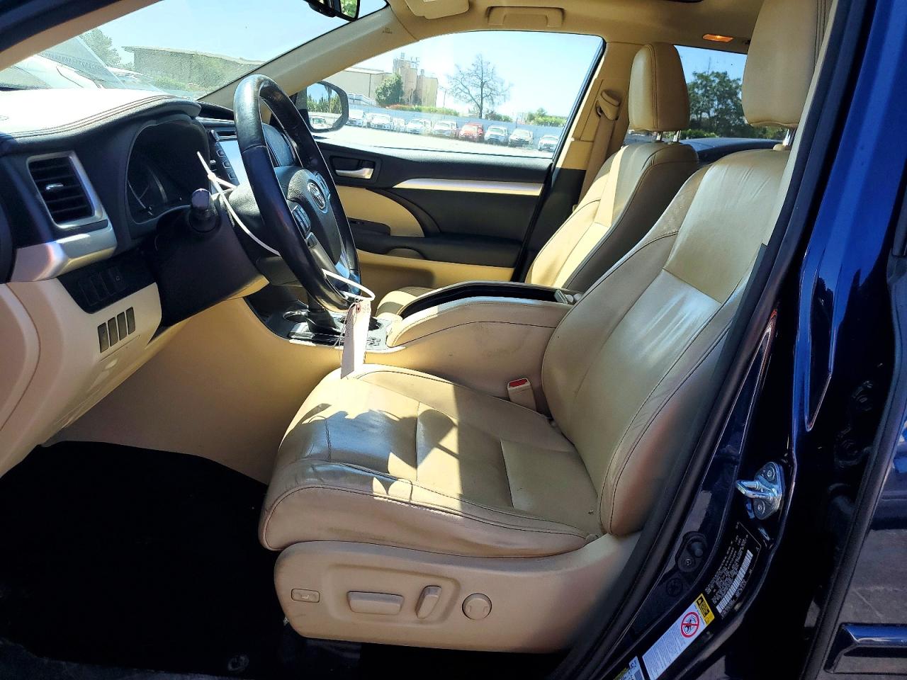 2015 Toyota Highlander Xle Blue vin: 5TDKKRFHXFS076657