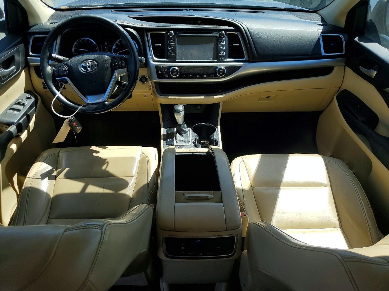 2015 Toyota Highlander Xle Blue vin: 5TDKKRFHXFS076657
