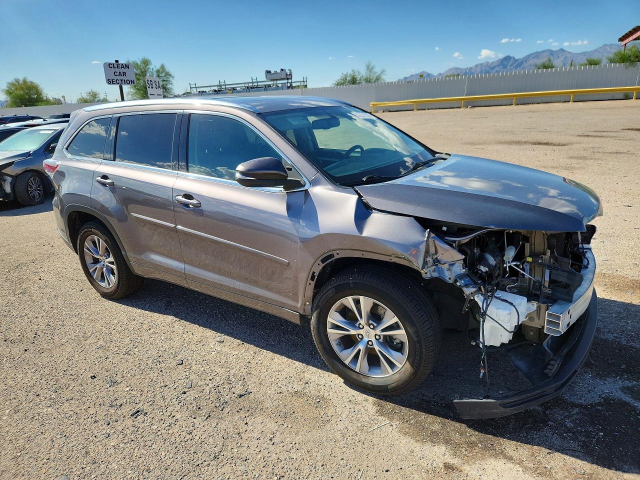 2015 Toyota Highlander Xle Угольный vin: 5TDKKRFHXFS112332