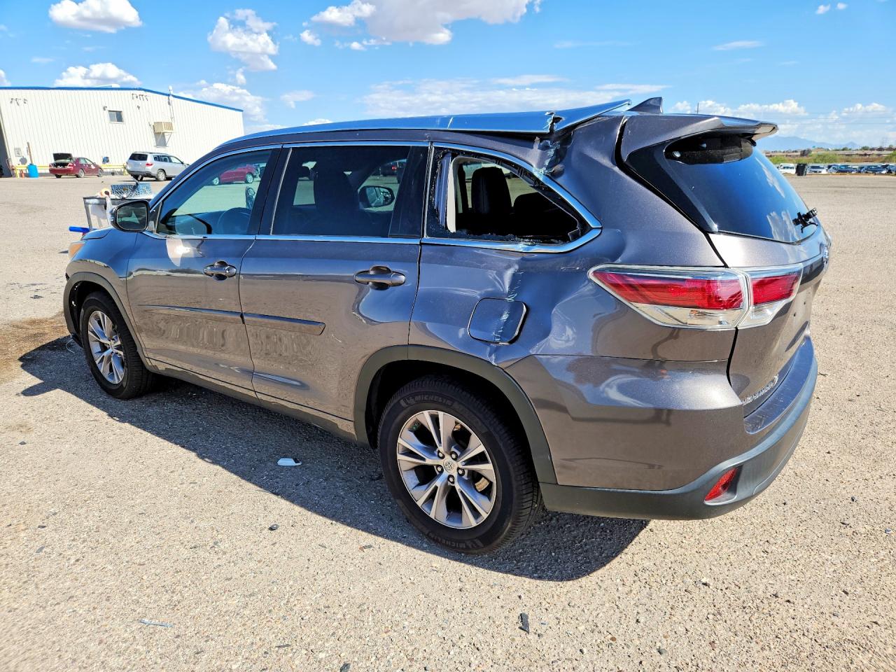 2015 Toyota Highlander Xle Угольный vin: 5TDKKRFHXFS112332
