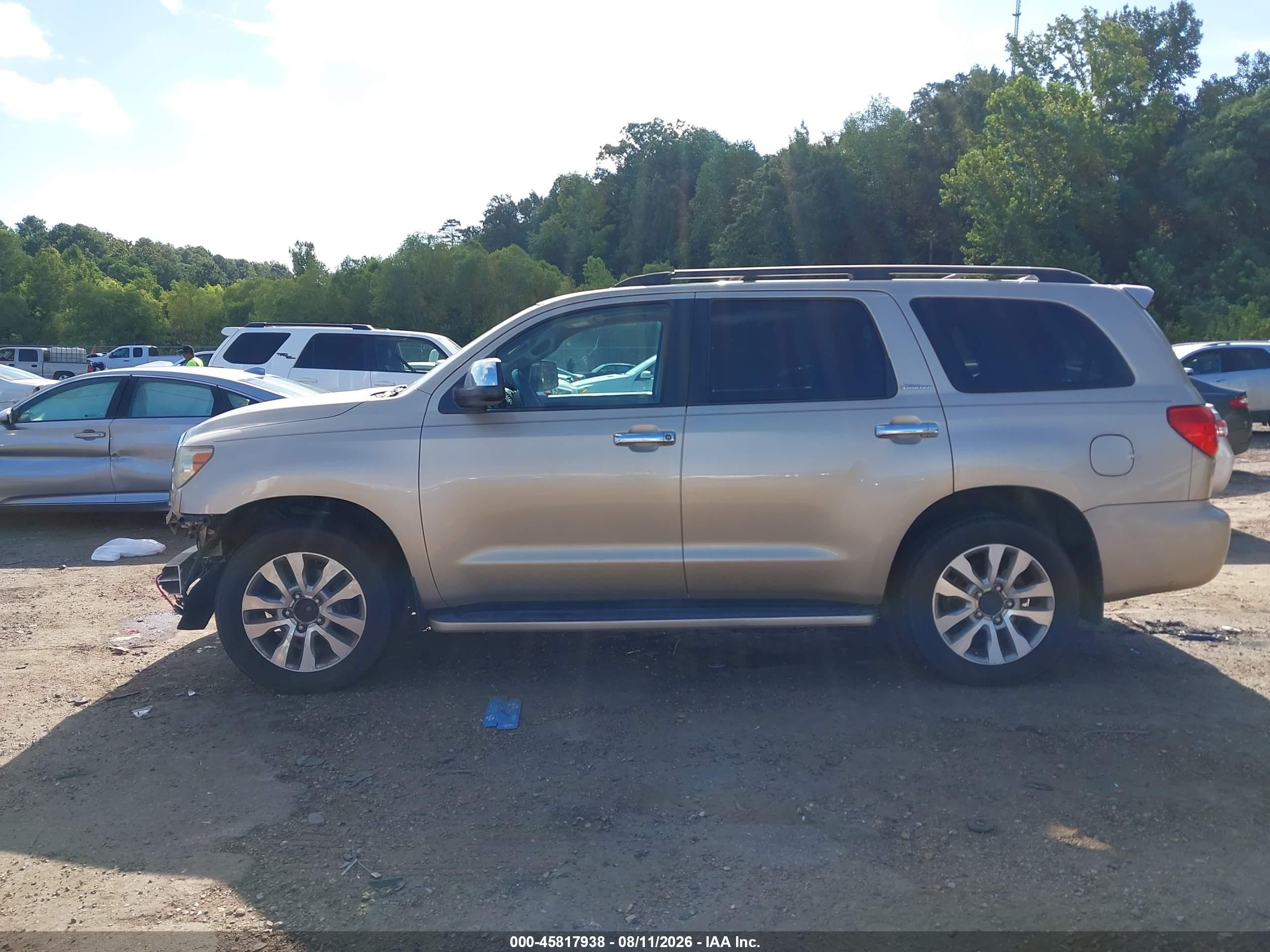 2010 Toyota Sequoia Limited 5.7l V8 Tan vin: 5TDKY5G10AS025721