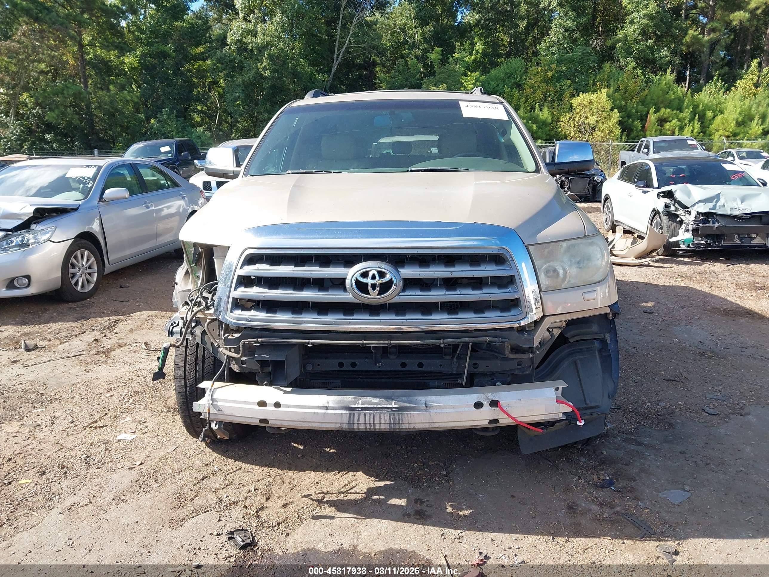 2010 Toyota Sequoia Limited 5.7l V8 Tan vin: 5TDKY5G10AS025721