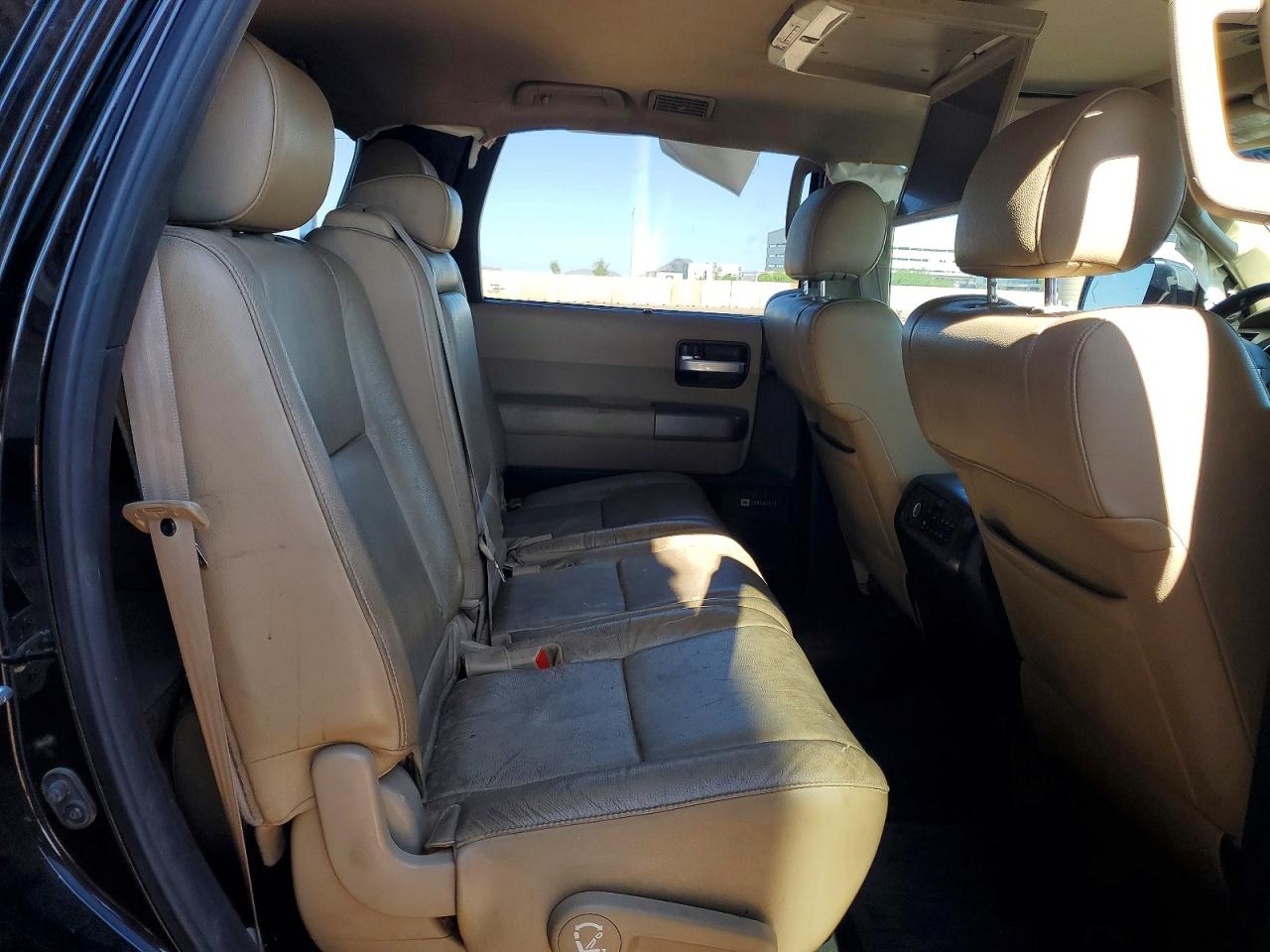 2015 Toyota Sequoia Limited Black vin: 5TDKY5G10FS057866