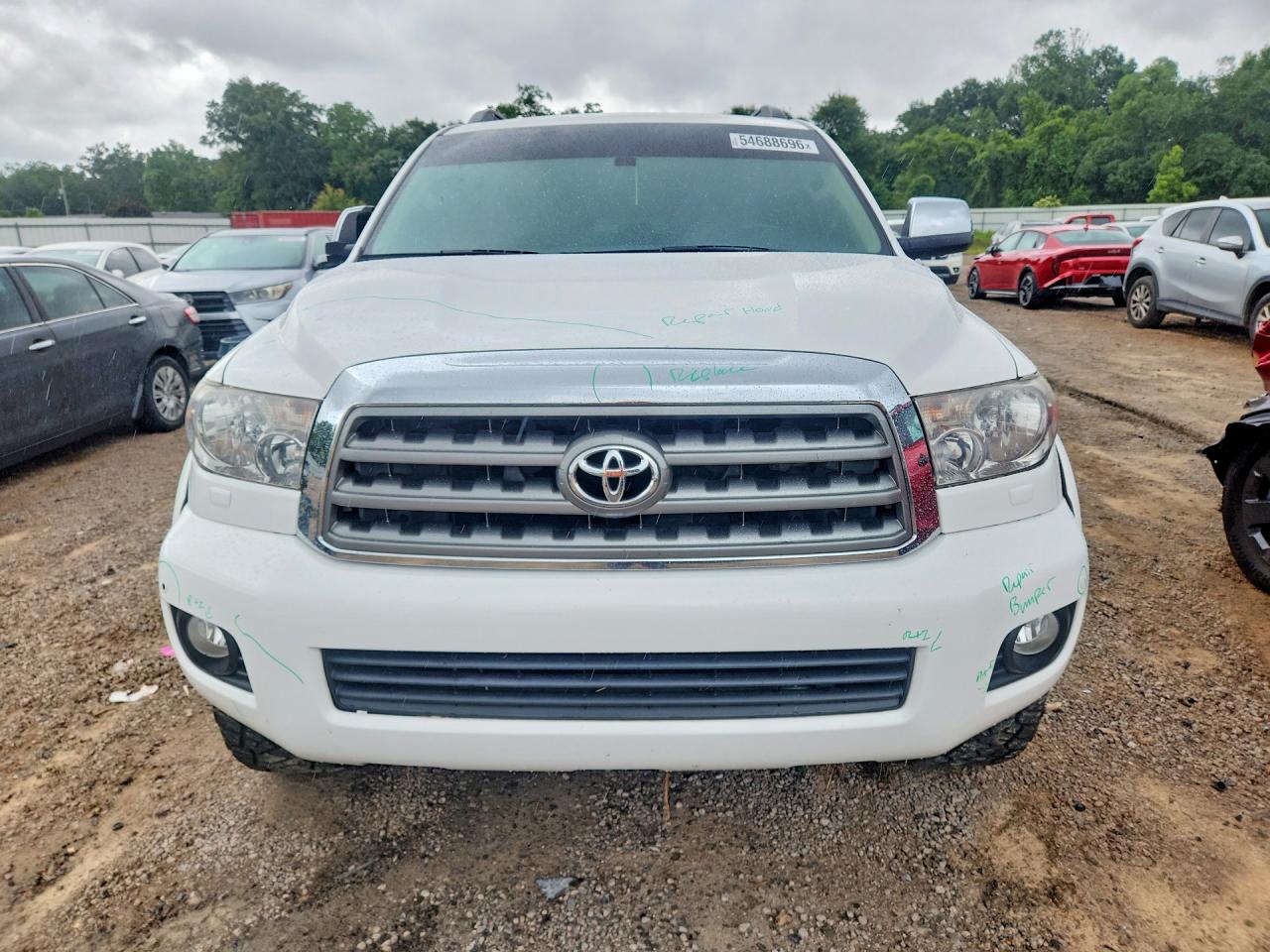 2015 Toyota Sequoia Limited White vin: 5TDKY5G15FS058320