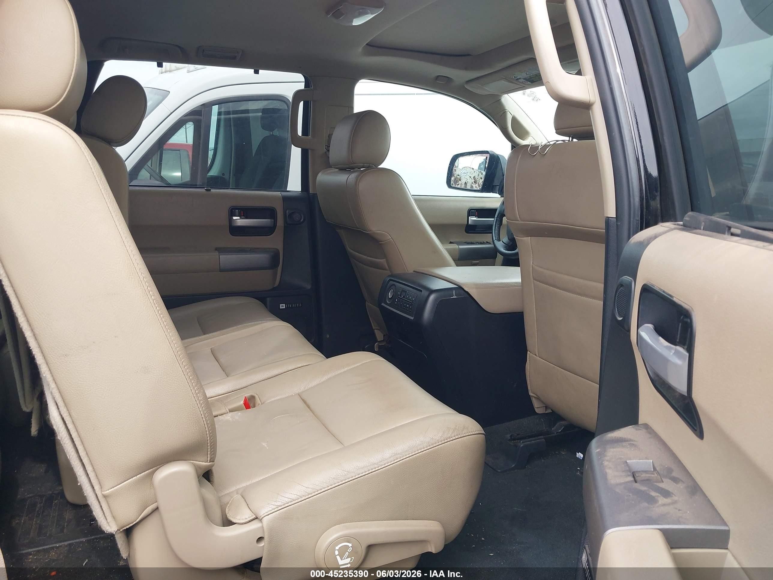 2013 Toyota Sequoia Limited 5.7l V8 Black vin: 5TDKY5G19DS049486
