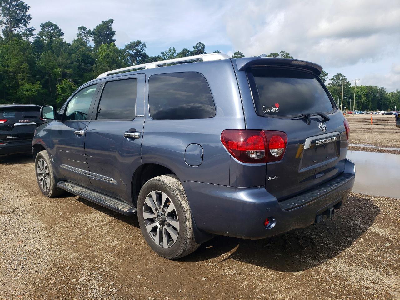 2020 Toyota Sequoia Limited Blue vin: 5TDKY5G19LS075133