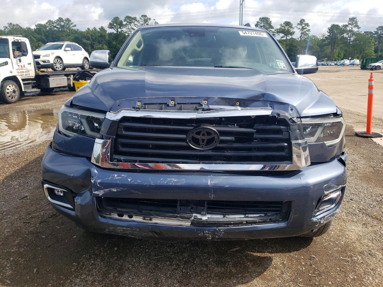 2020 Toyota Sequoia Limited Blue vin: 5TDKY5G19LS075133
