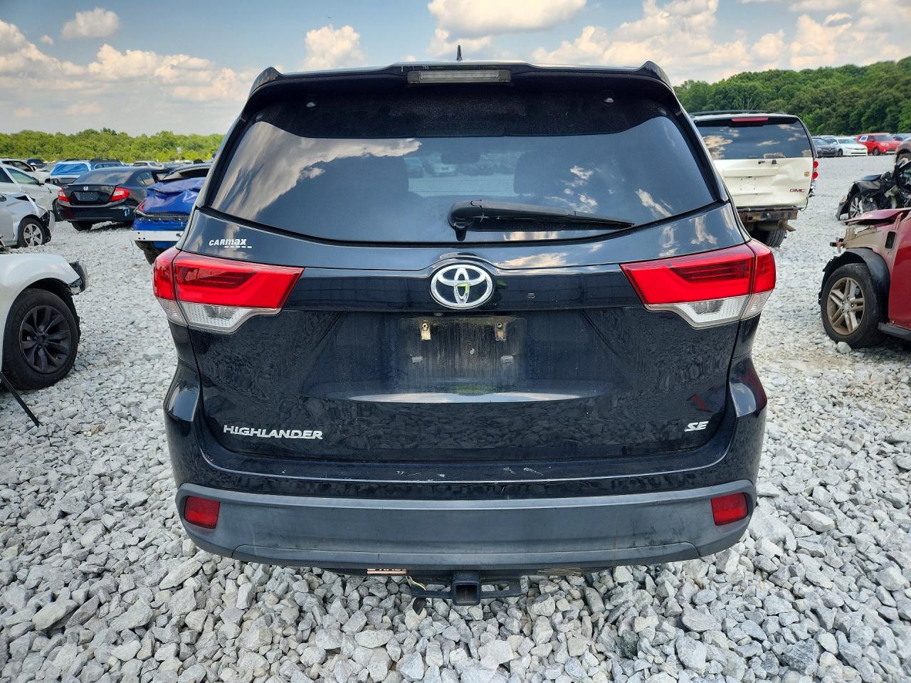 2017 Toyota Highlander Se Black vin: 5TDKZRFH0HS513385