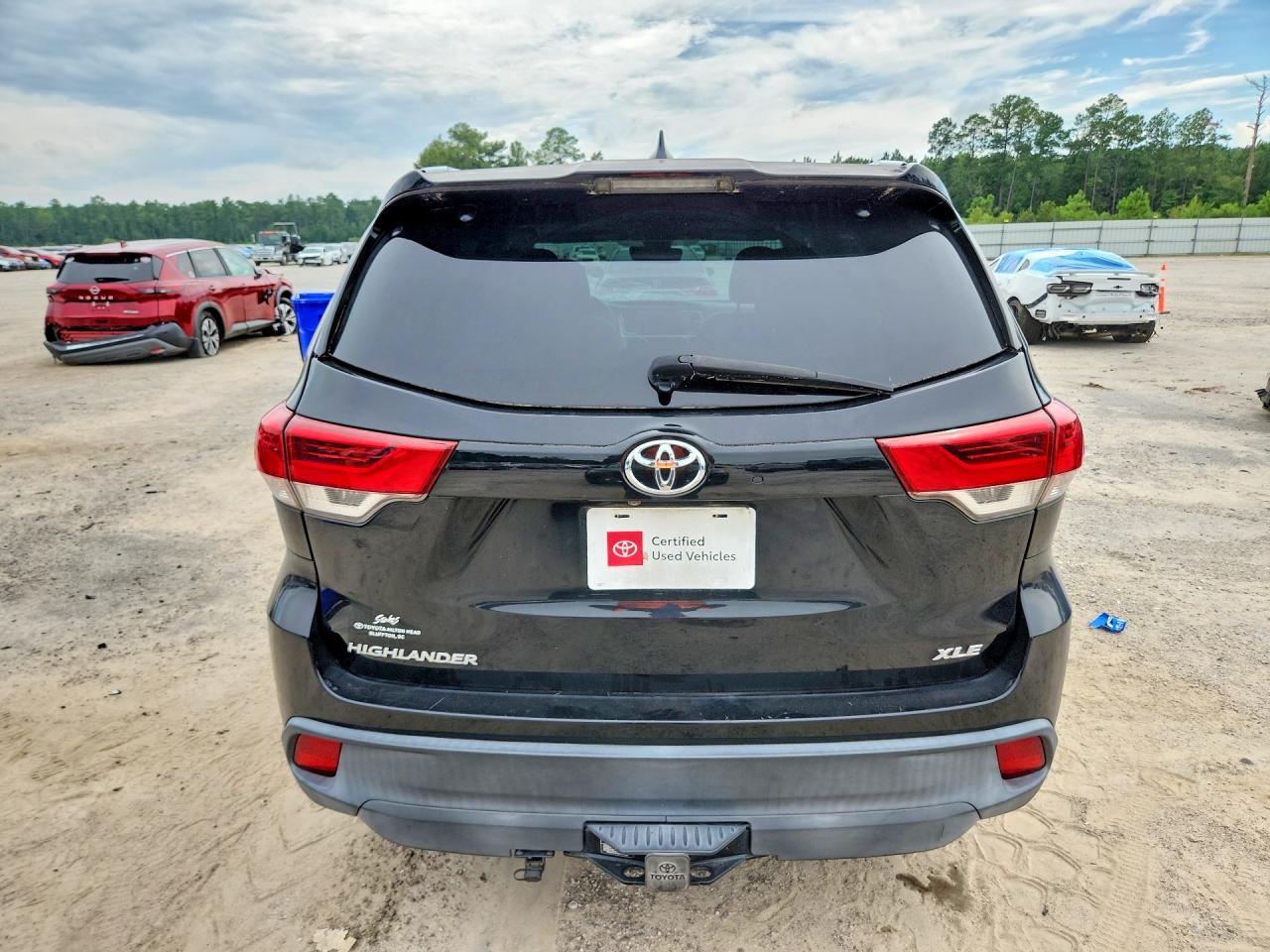 2019 Toyota Highlander Xle Black vin: 5TDKZRFH1KS561811