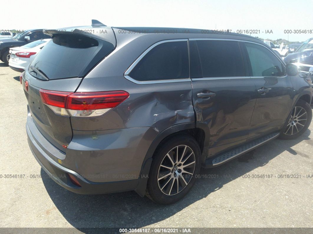 2017 Toyota Highlander Xle/se Gray vin: 5TDKZRFH4HS520095