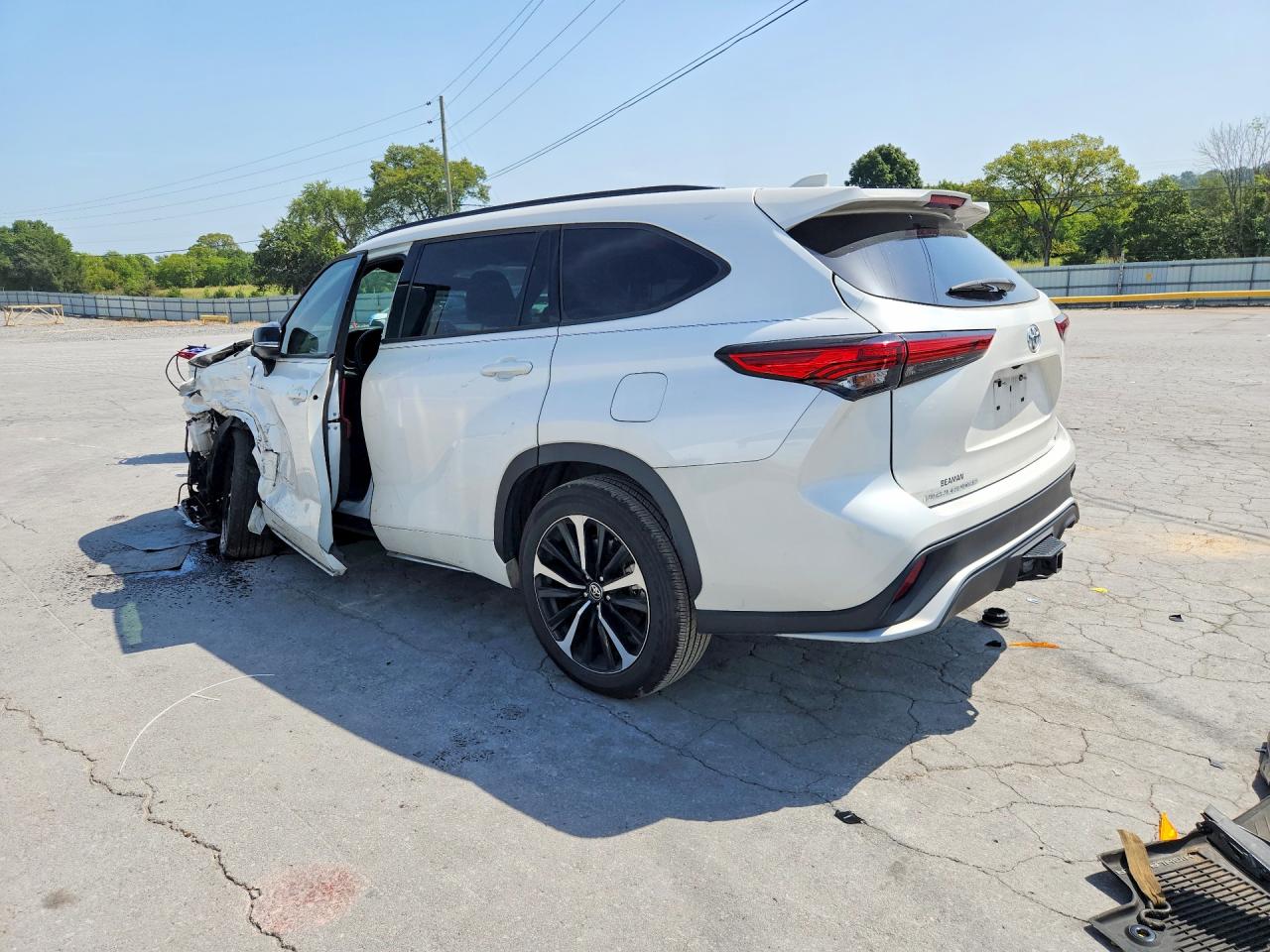 2021 Toyota Highlander Xse White vin: 5TDLZRAH1MS059380