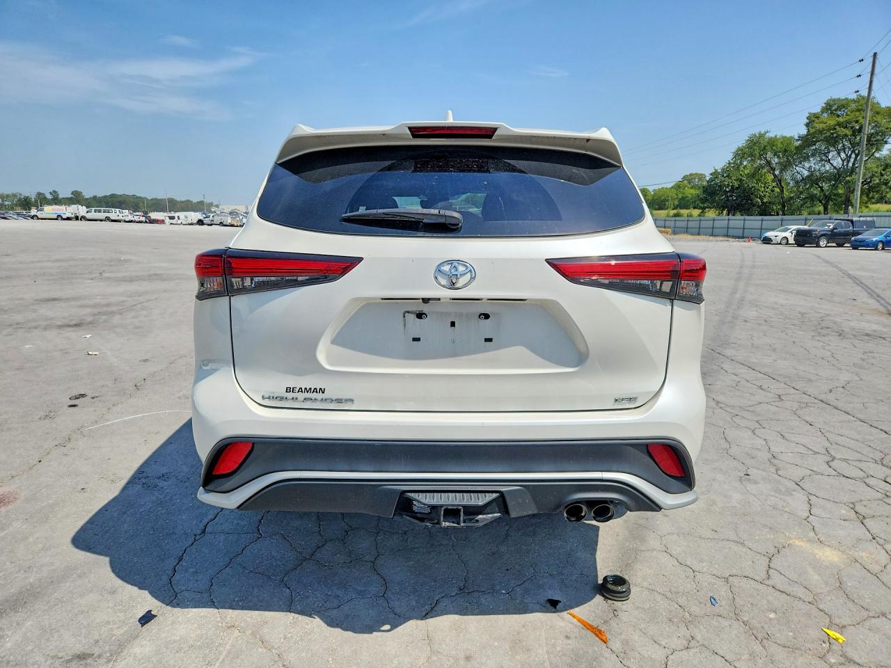 2021 Toyota Highlander Xse White vin: 5TDLZRAH1MS059380