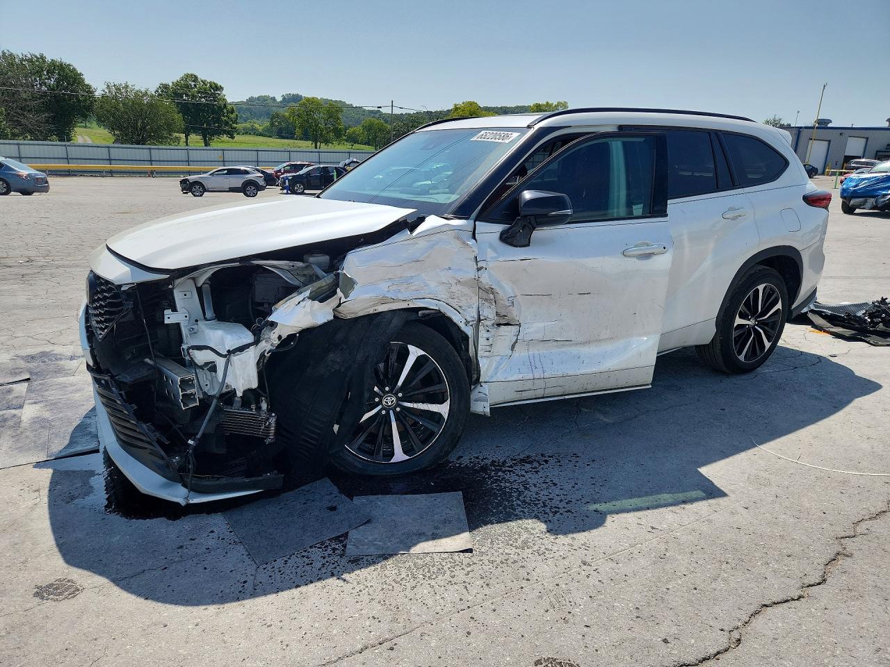 2021 Toyota Highlander Xse White vin: 5TDLZRAH1MS059380