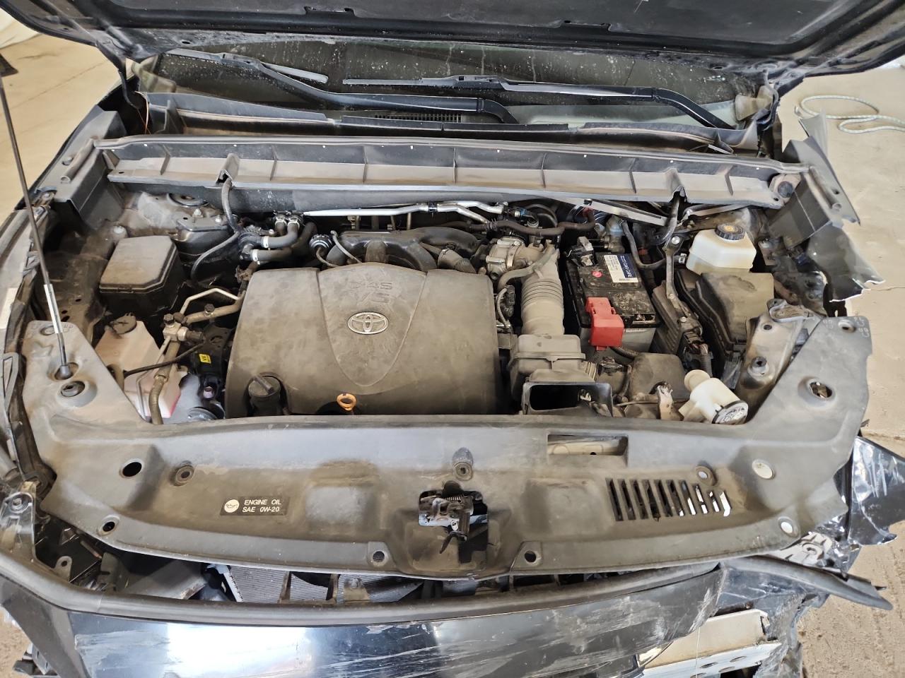 2022 Toyota Highlander Xse Black vin: 5TDLZRAH5NS110655 Damage: Front Bumper Reinforcement, Broken, Replacement Required
