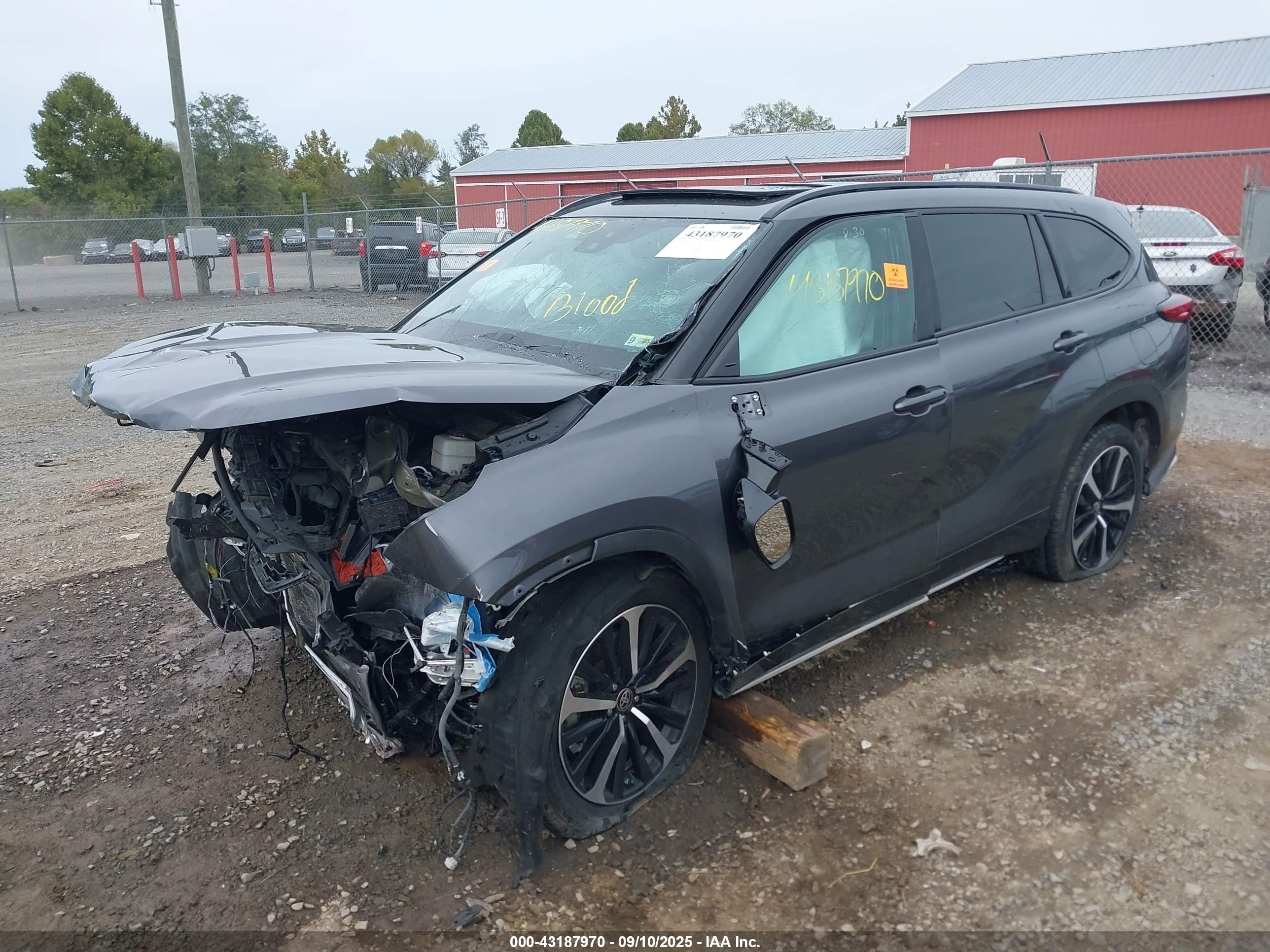 2022 Toyota Highlander Xse Серый vin: 5TDLZRBH0NS242737