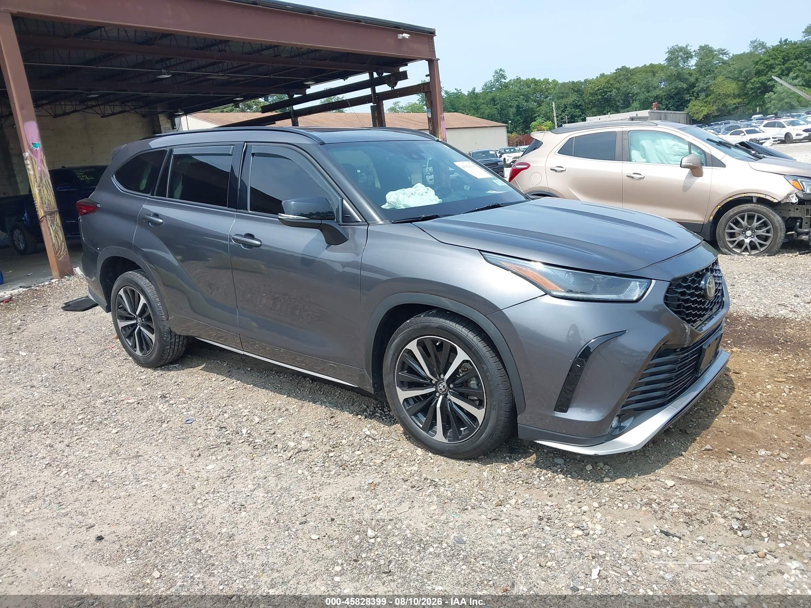 2021 Toyota Highlander Xse Gray vin: 5TDLZRBH1MS154794