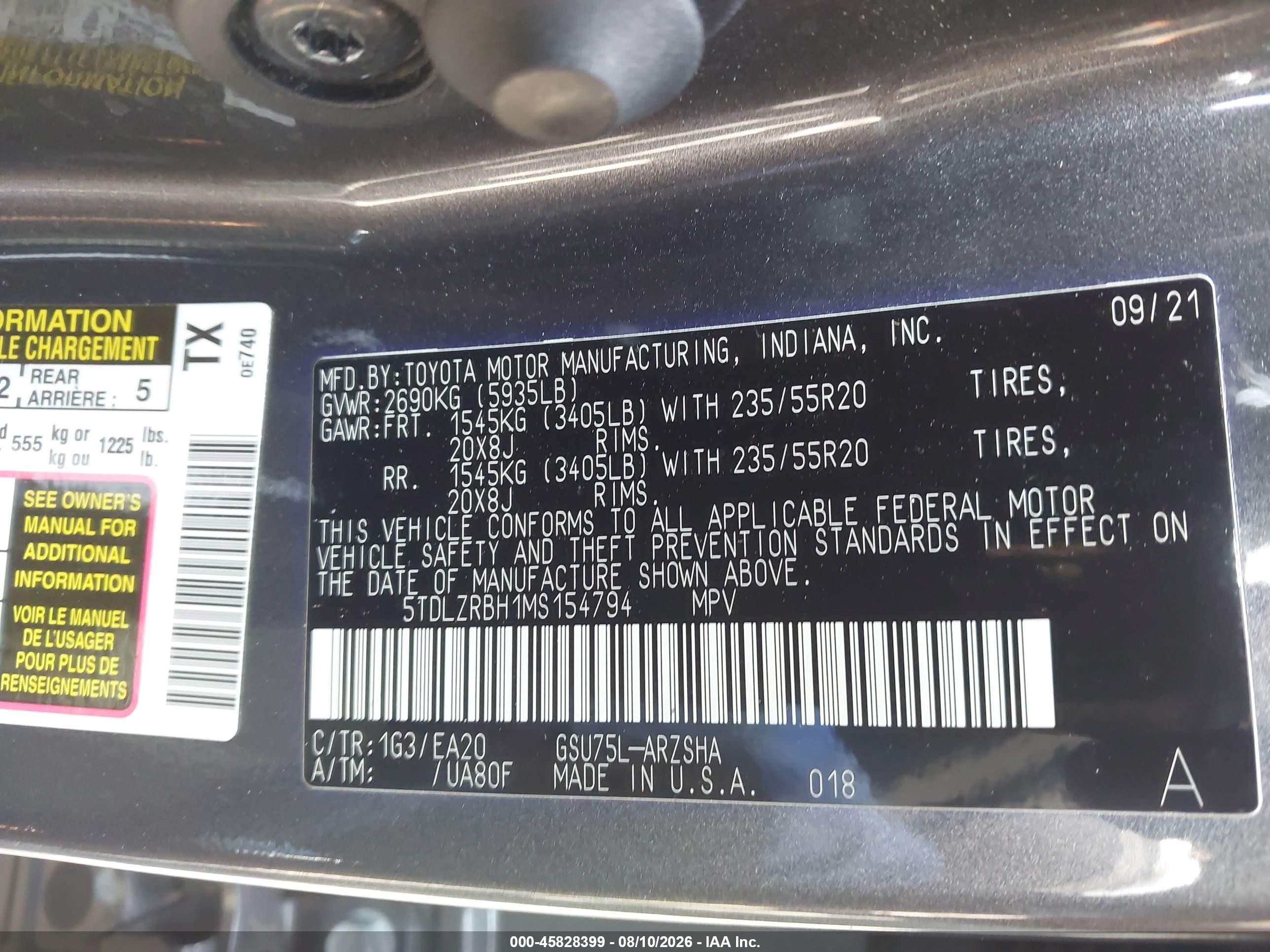 2021 Toyota Highlander Xse Gray vin: 5TDLZRBH1MS154794