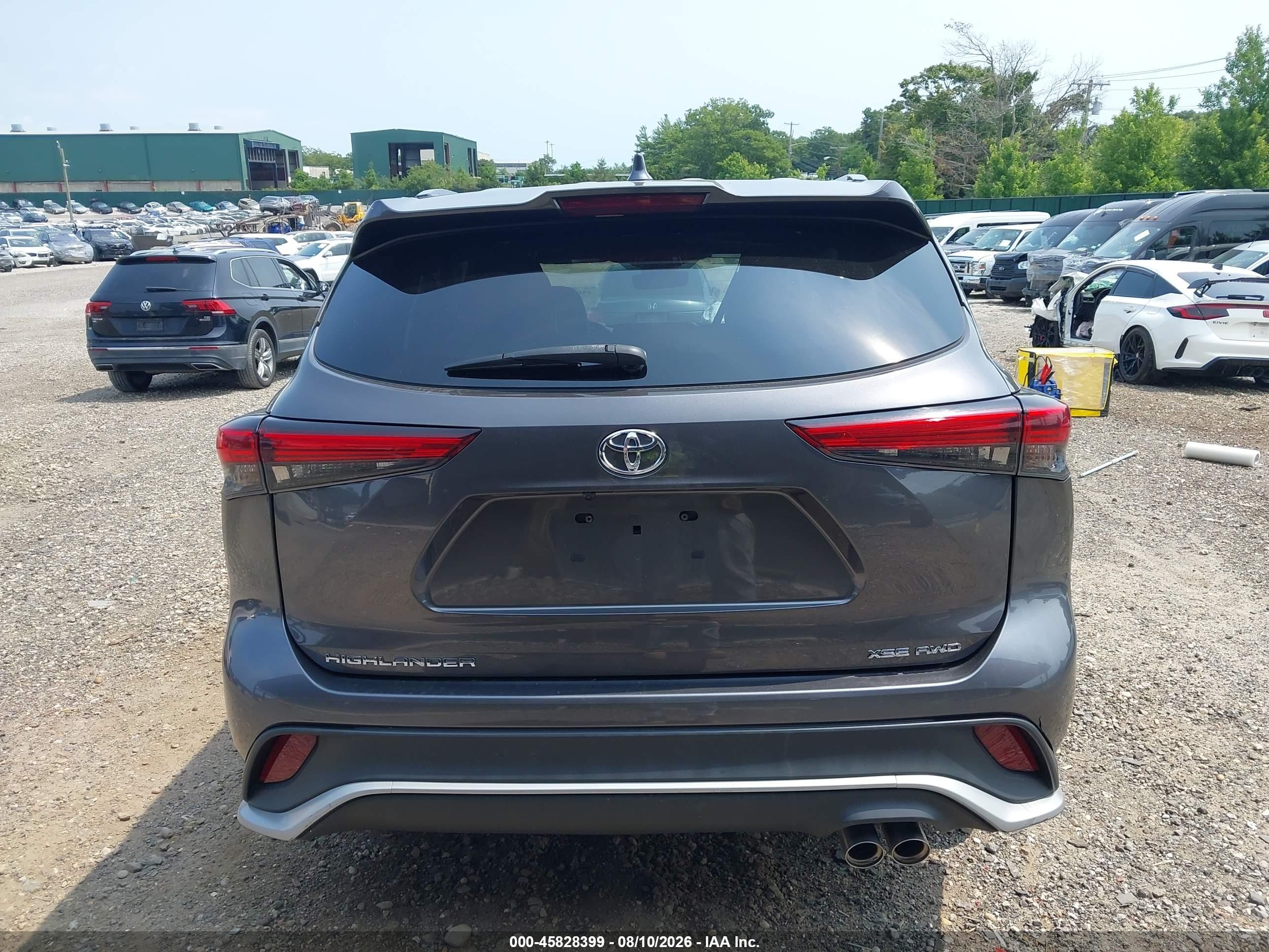 2021 Toyota Highlander Xse Gray vin: 5TDLZRBH1MS154794