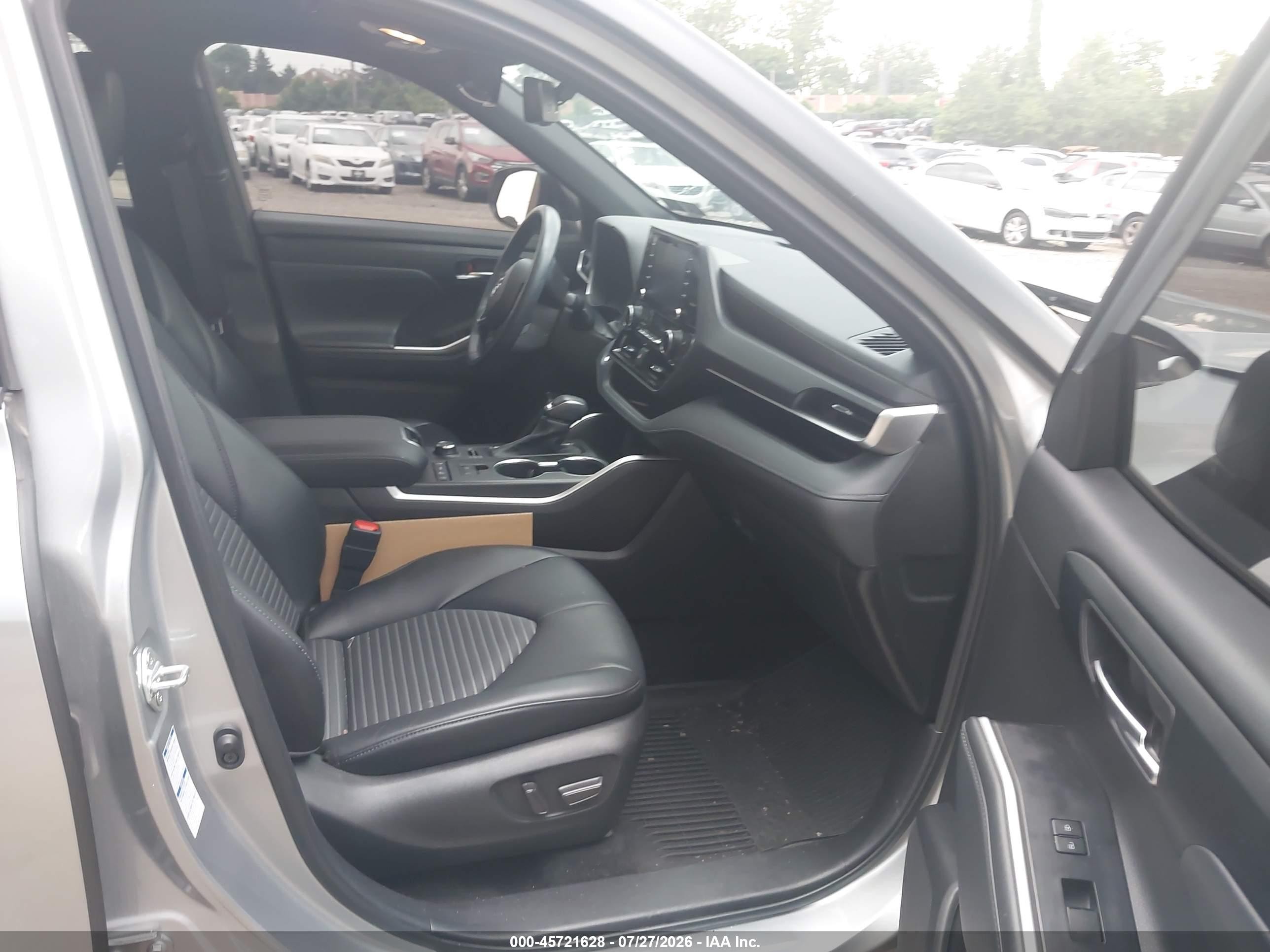 2022 Toyota Highlander Xse Gray vin: 5TDLZRBH4NS213693